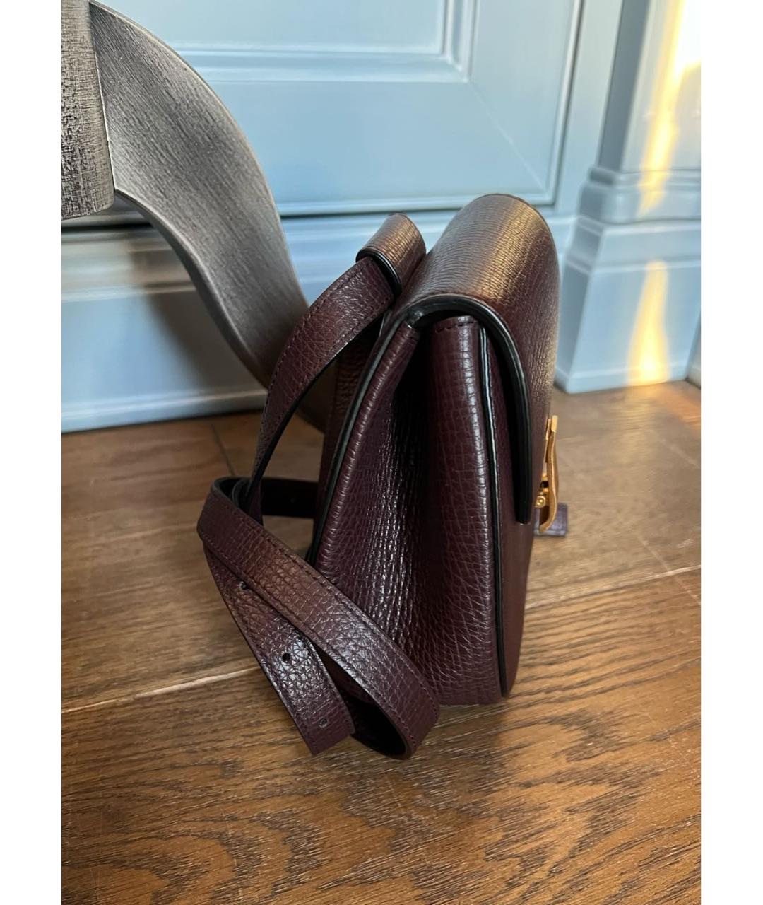 BOTTEGA VENETA Коричневая кожаная сумка через плечо, фото 2