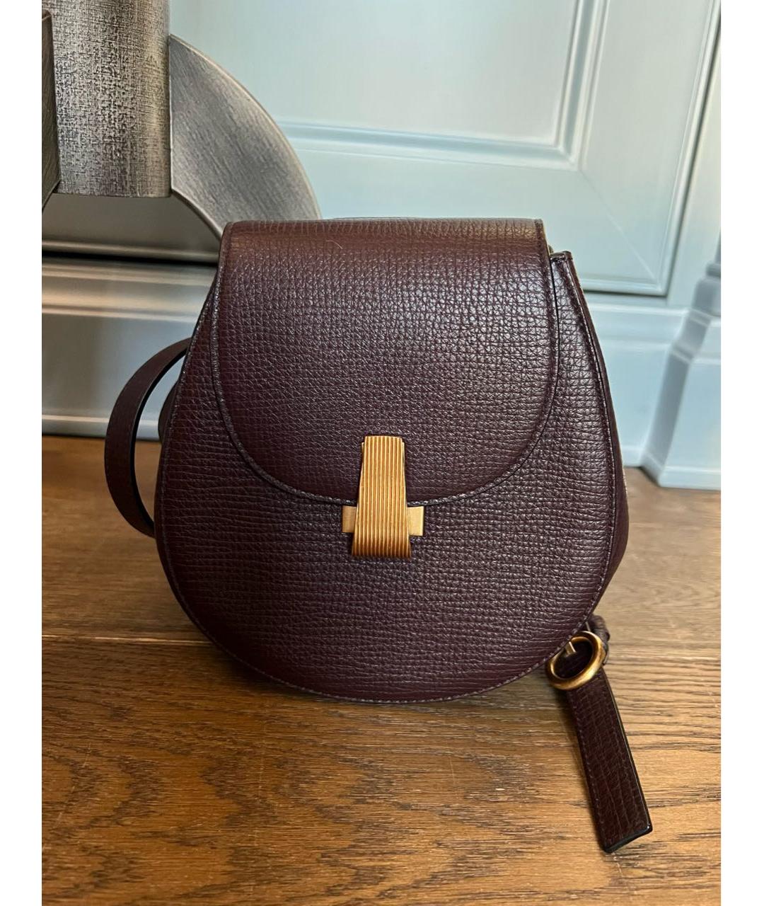 BOTTEGA VENETA Коричневая кожаная сумка через плечо, фото 9
