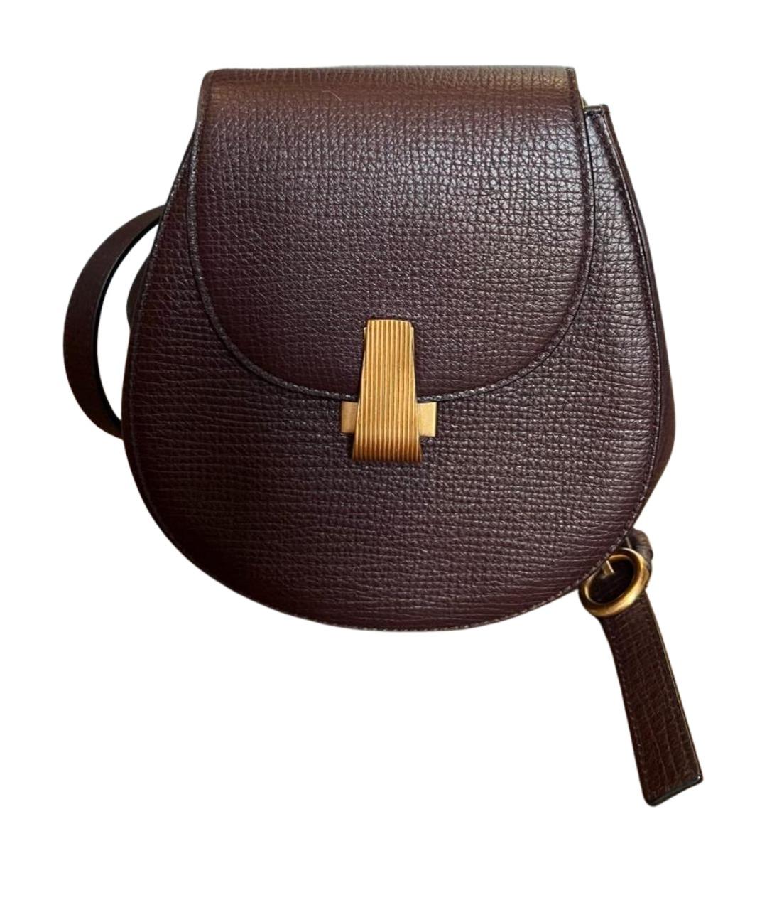 BOTTEGA VENETA Коричневая кожаная сумка через плечо, фото 1
