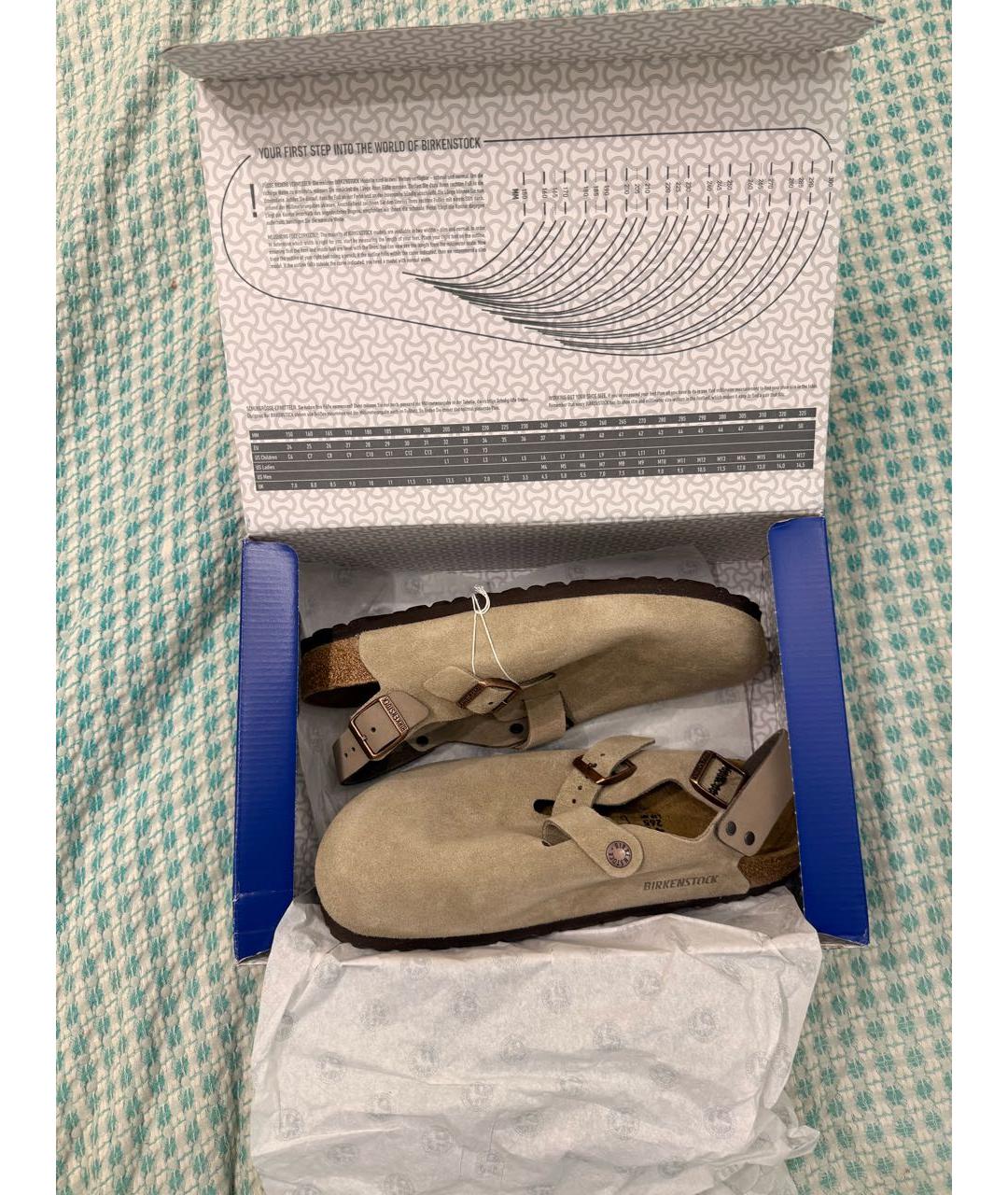 BIRKENSTOCK Бежевые замшевые сандалии, фото 2