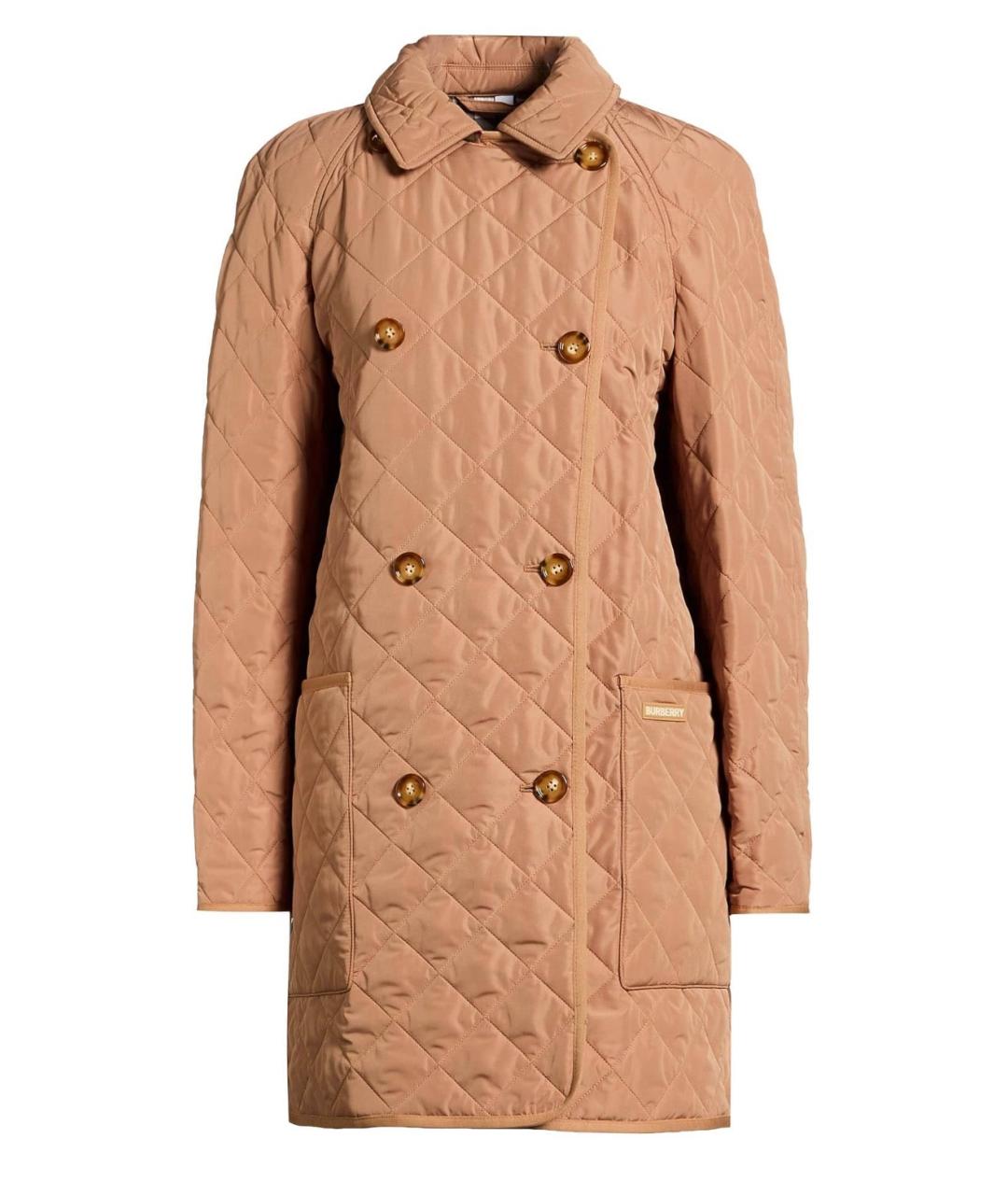 BURBERRY Коричневая полиэстеровая куртка, фото 1