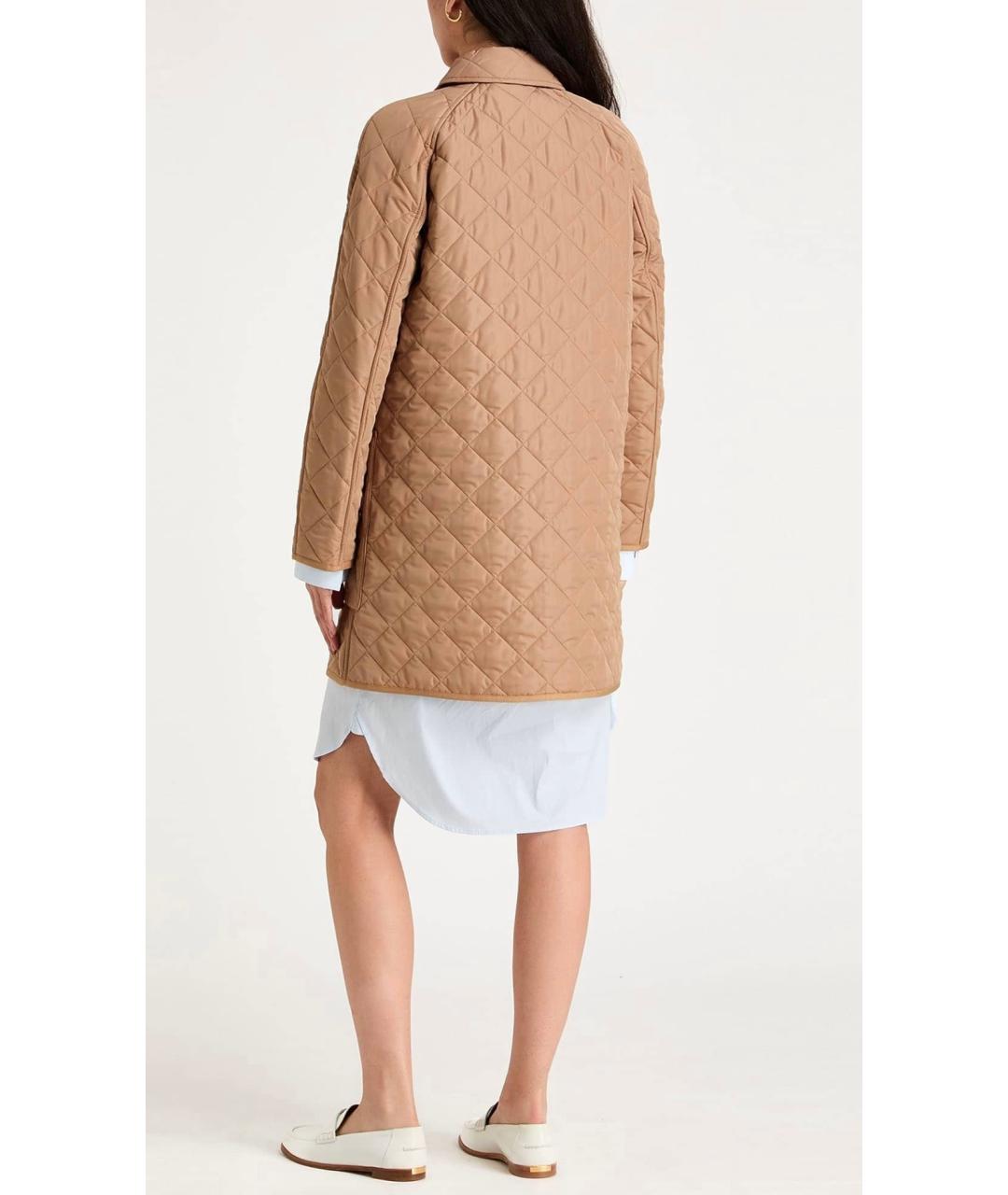 BURBERRY Коричневая полиэстеровая куртка, фото 3
