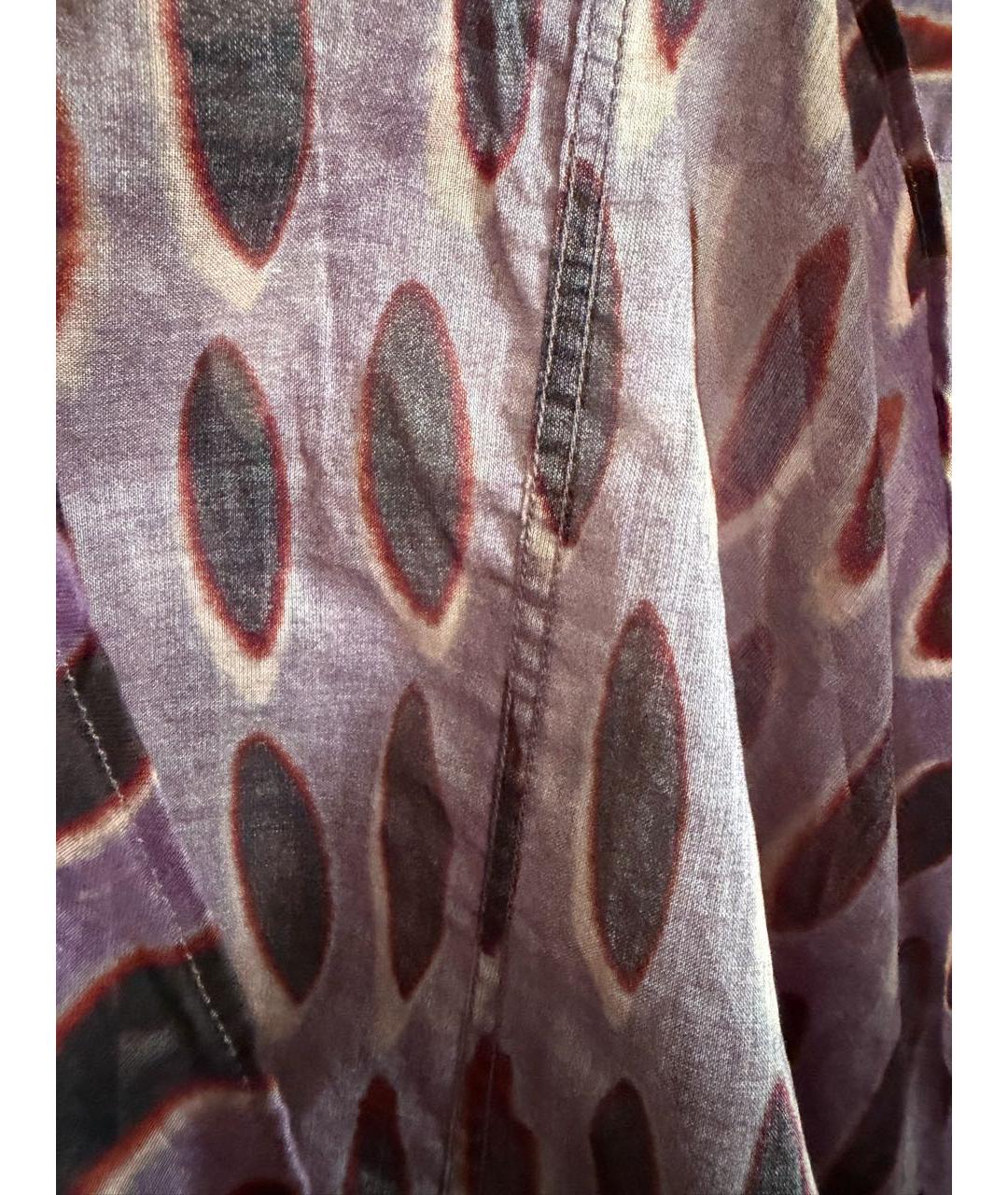 DRIES VAN NOTEN Фиолетовая хлопковая рубашка, фото 7