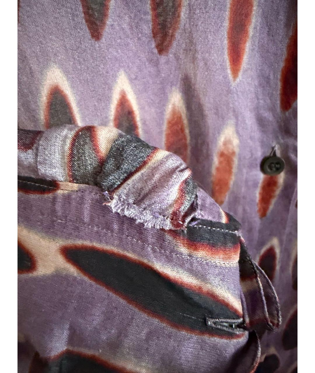 DRIES VAN NOTEN Фиолетовая хлопковая рубашка, фото 6