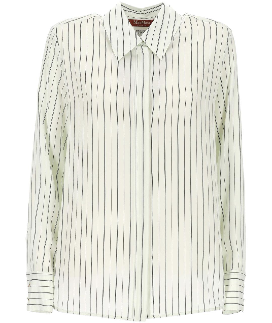 MAX MARA Зеленая шелковая рубашка, фото 1