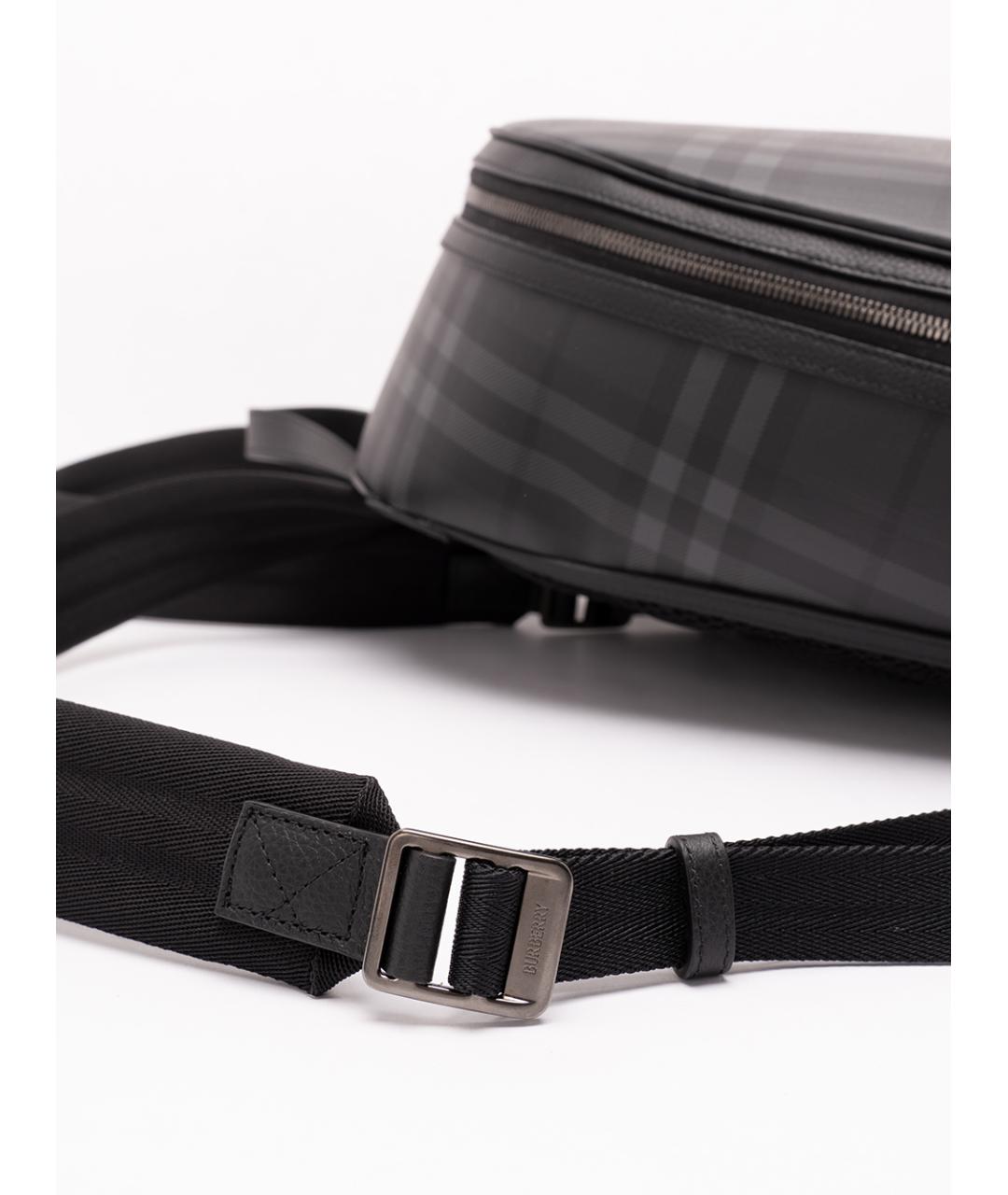 BURBERRY Антрацитовый рюкзак из канвы, фото 5