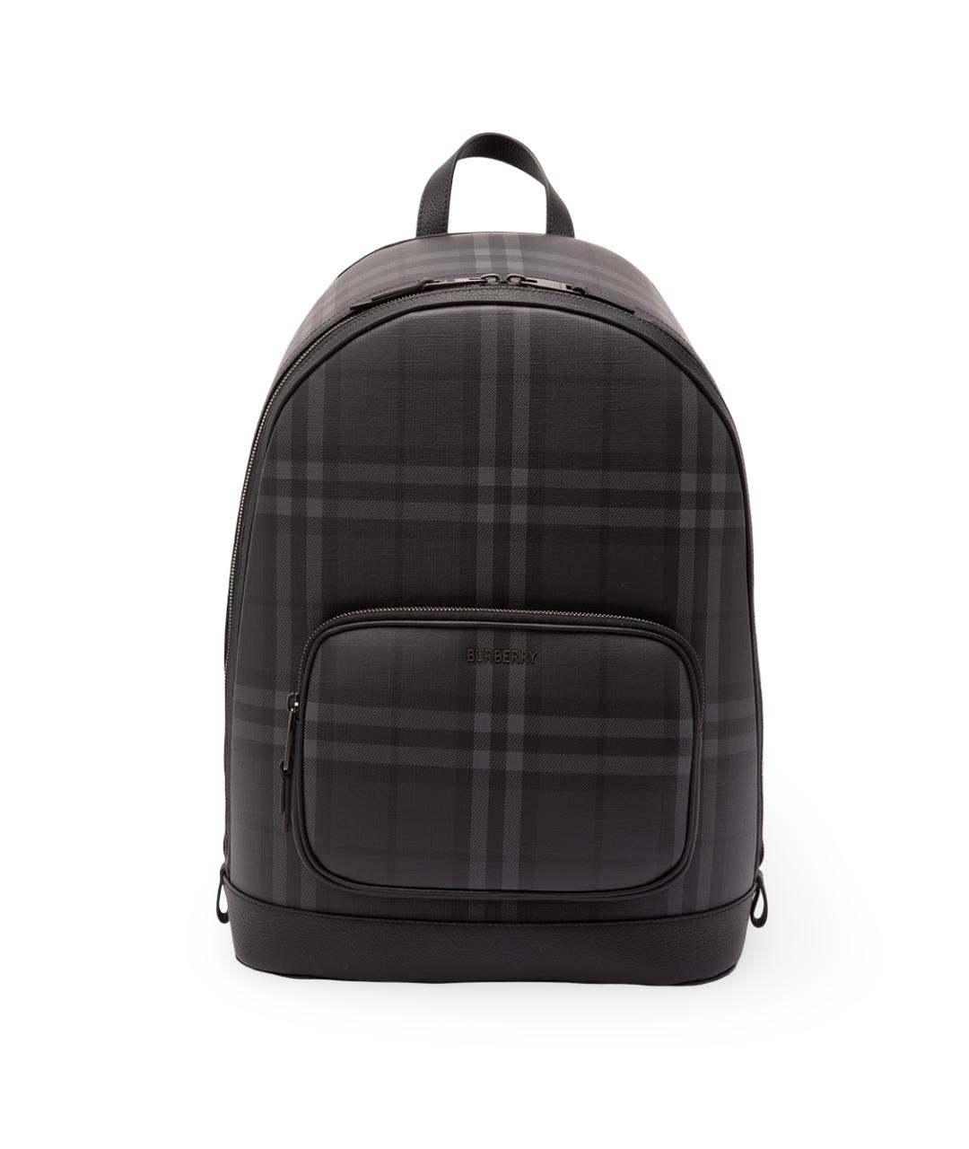 BURBERRY Антрацитовый рюкзак из канвы, фото 1