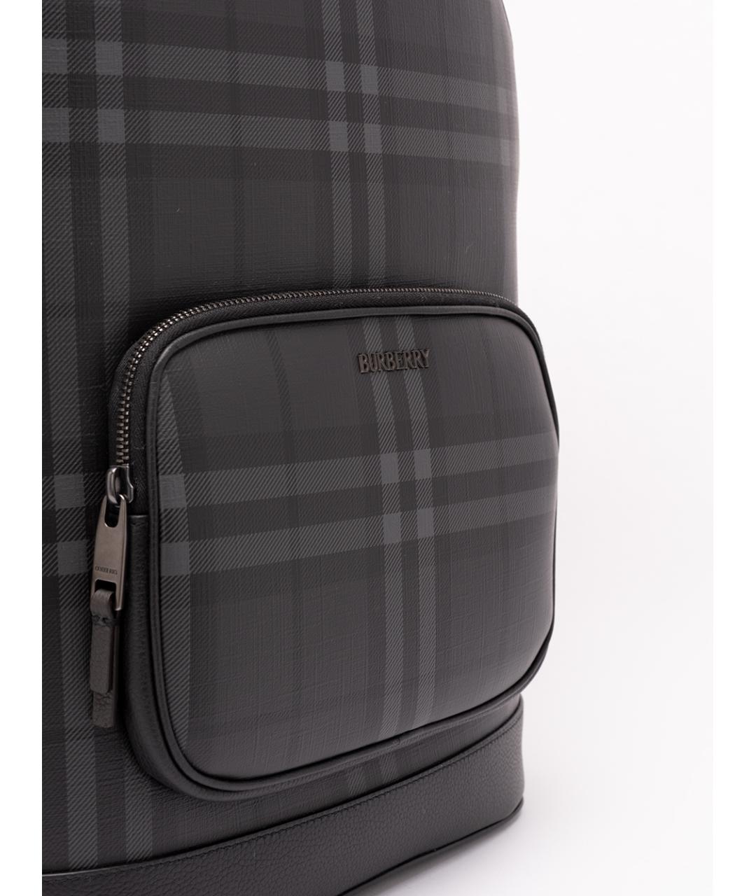 BURBERRY Антрацитовый рюкзак из канвы, фото 4