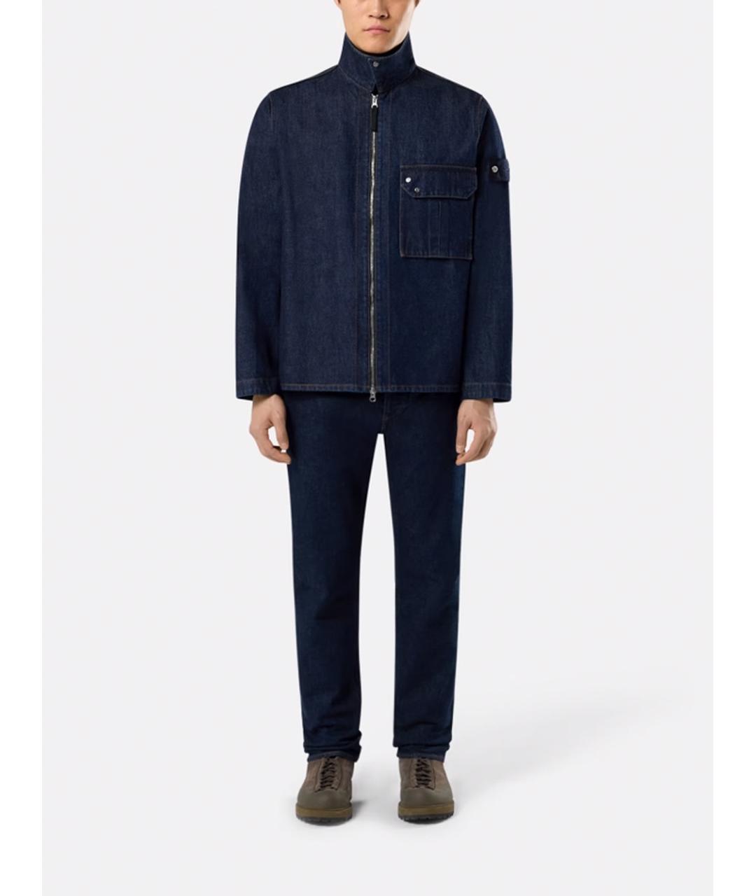 STONE ISLAND Синяя хлопковая куртка, фото 2