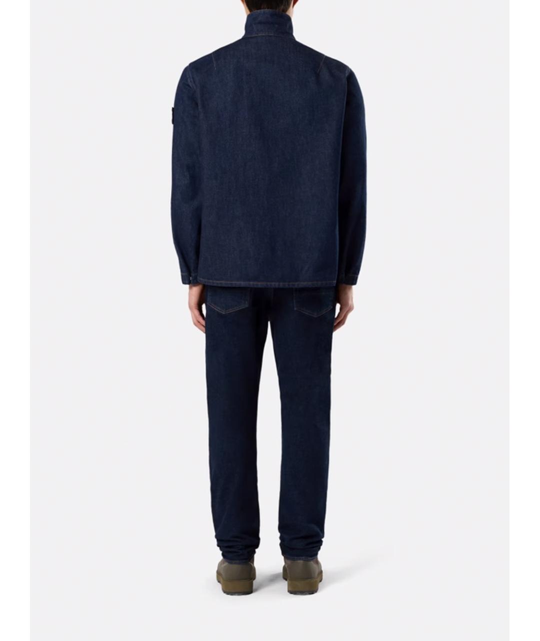 STONE ISLAND Синяя хлопковая куртка, фото 3