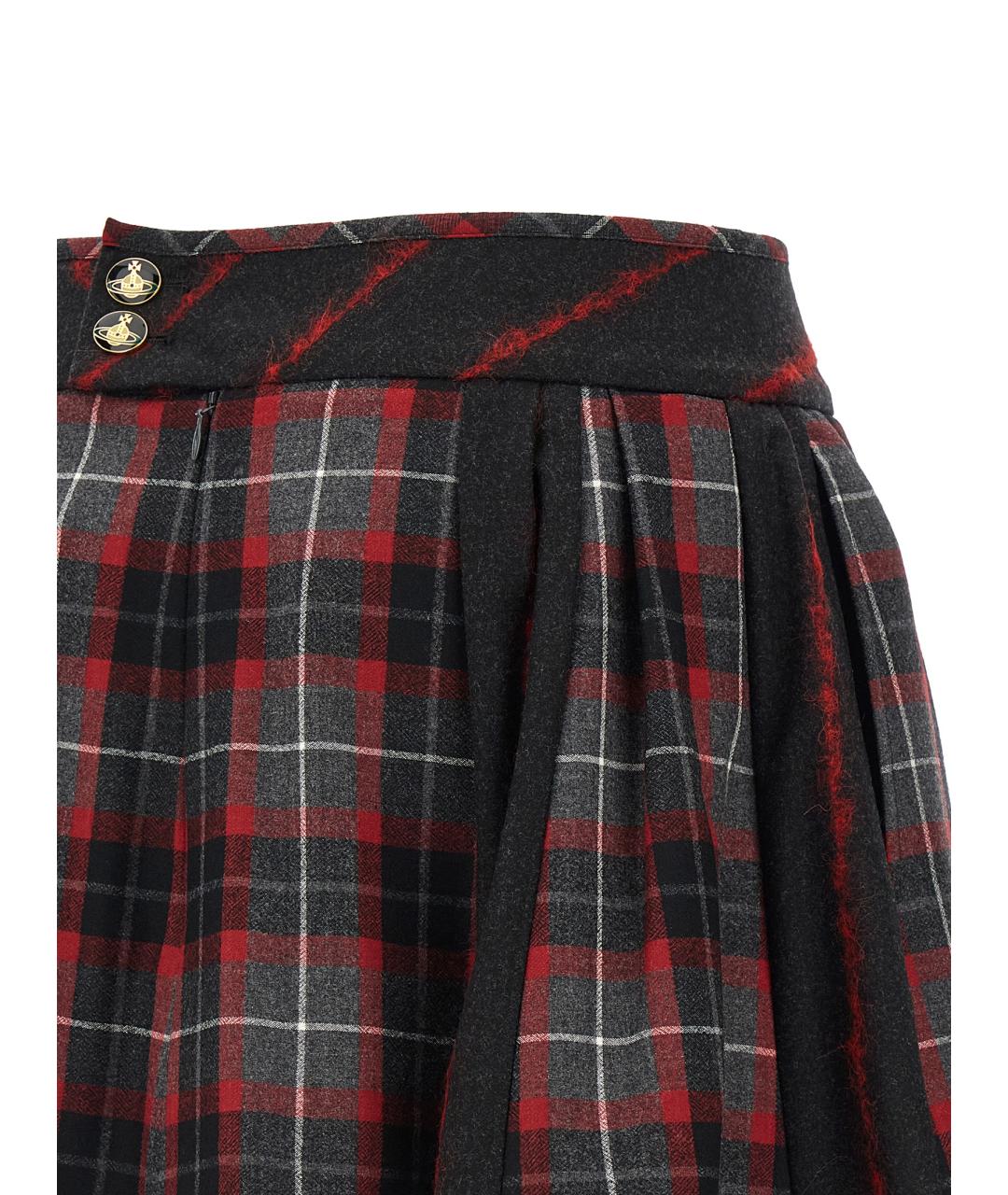 VIVIENNE WESTWOOD Мульти шерстяная юбка мини, фото 4