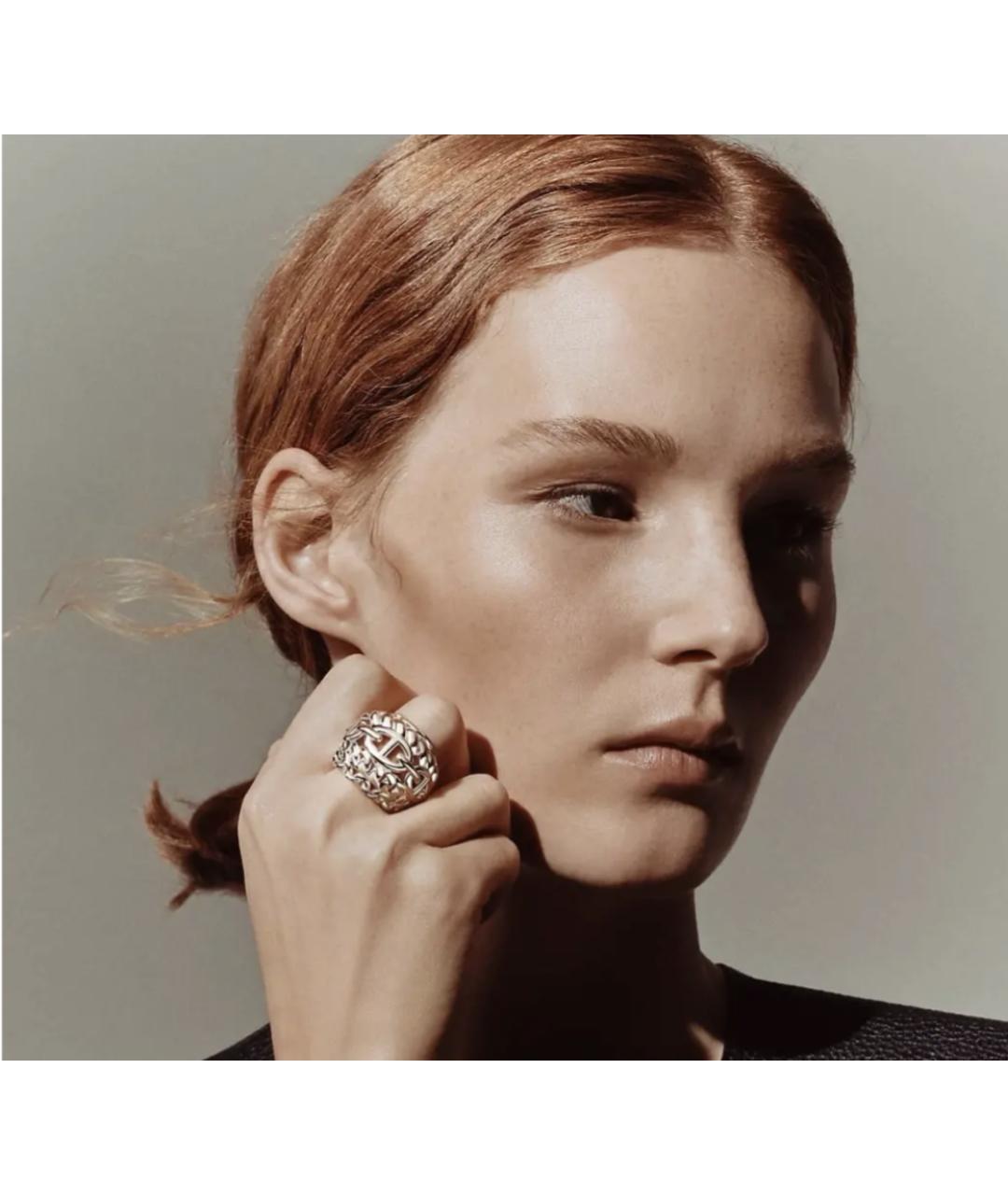 HERMES Серебряное серебряное кольцо, фото 3