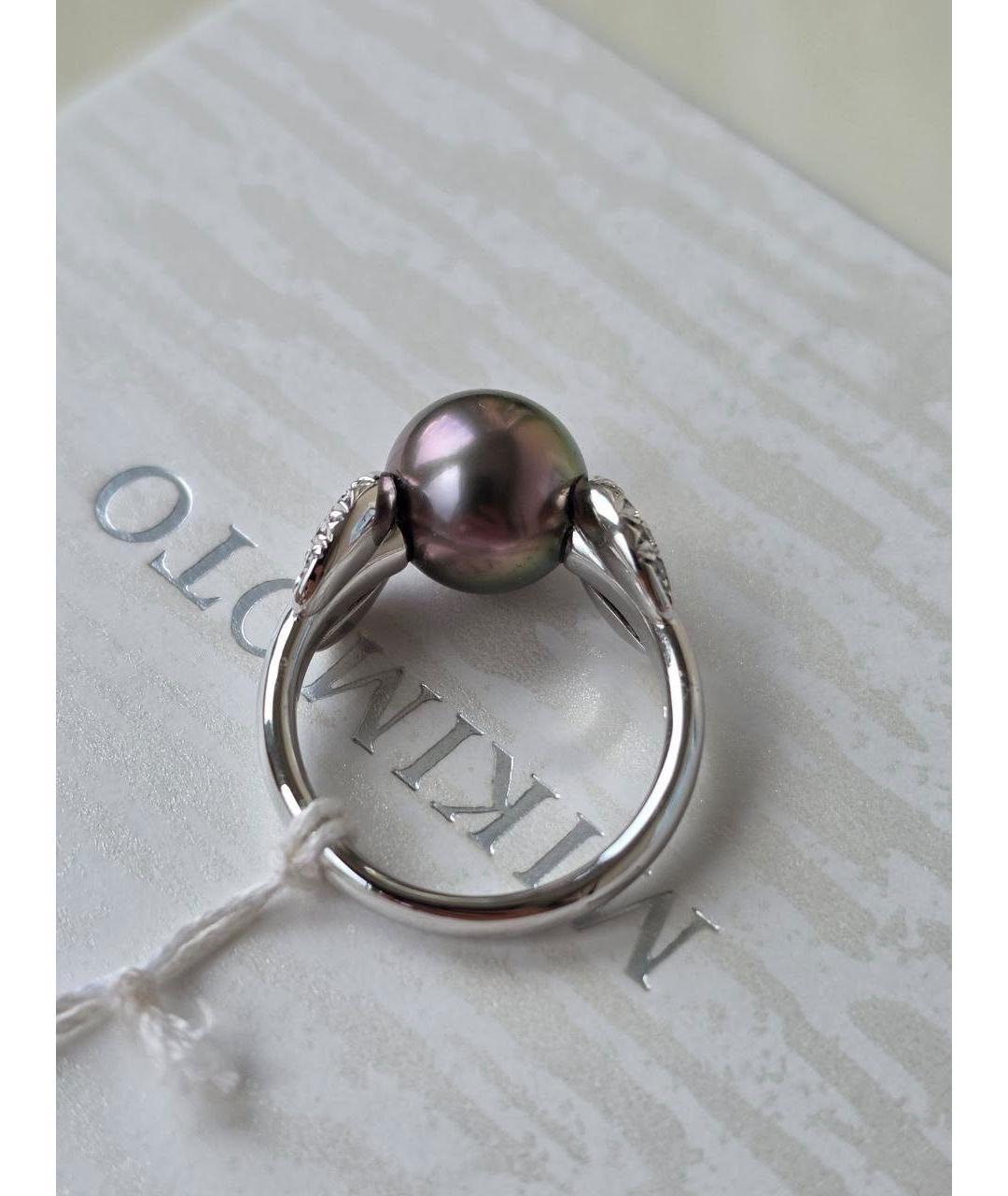 Mikimoto Белое кольцо из белого золота, фото 2