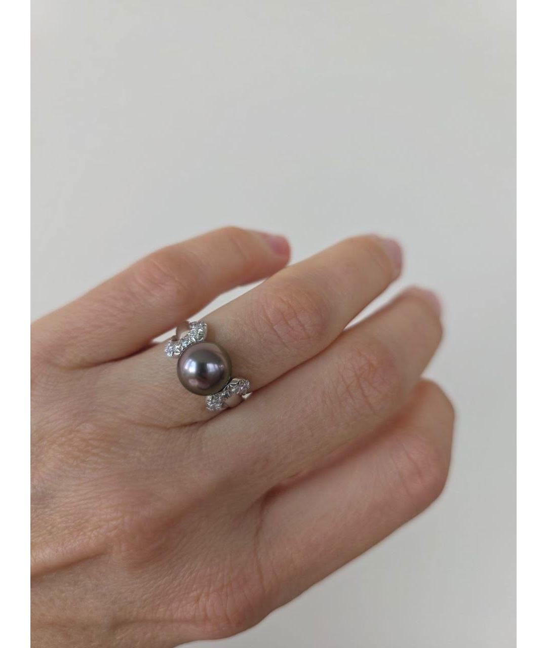 Mikimoto Белое кольцо из белого золота, фото 5
