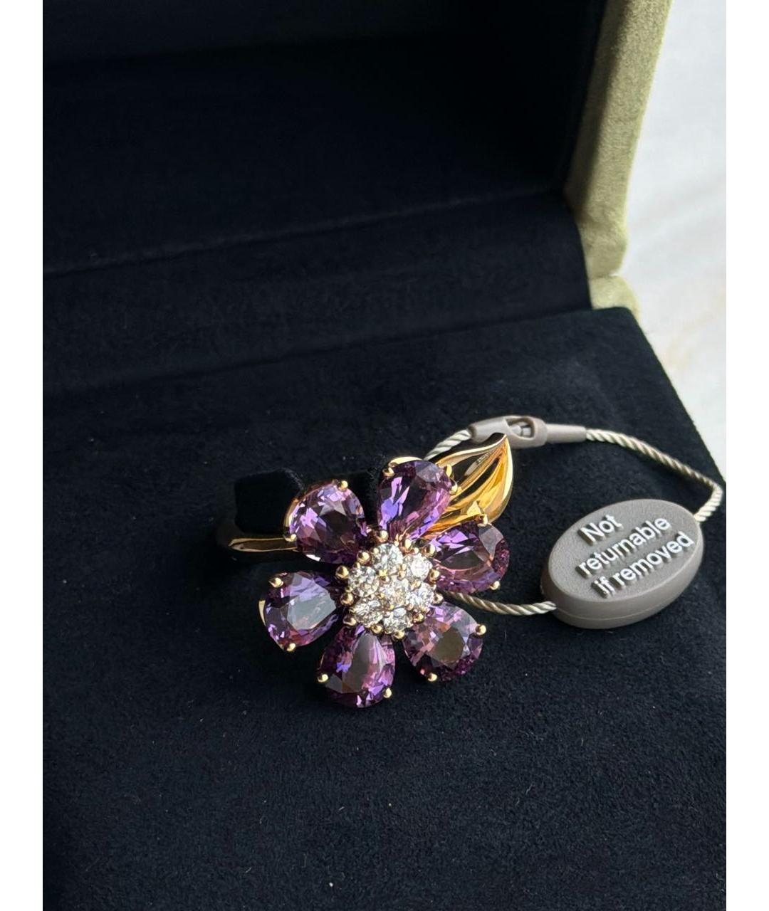 VAN CLEEF & ARPELS Фиолетовое кольцо из желтого золота, фото 6