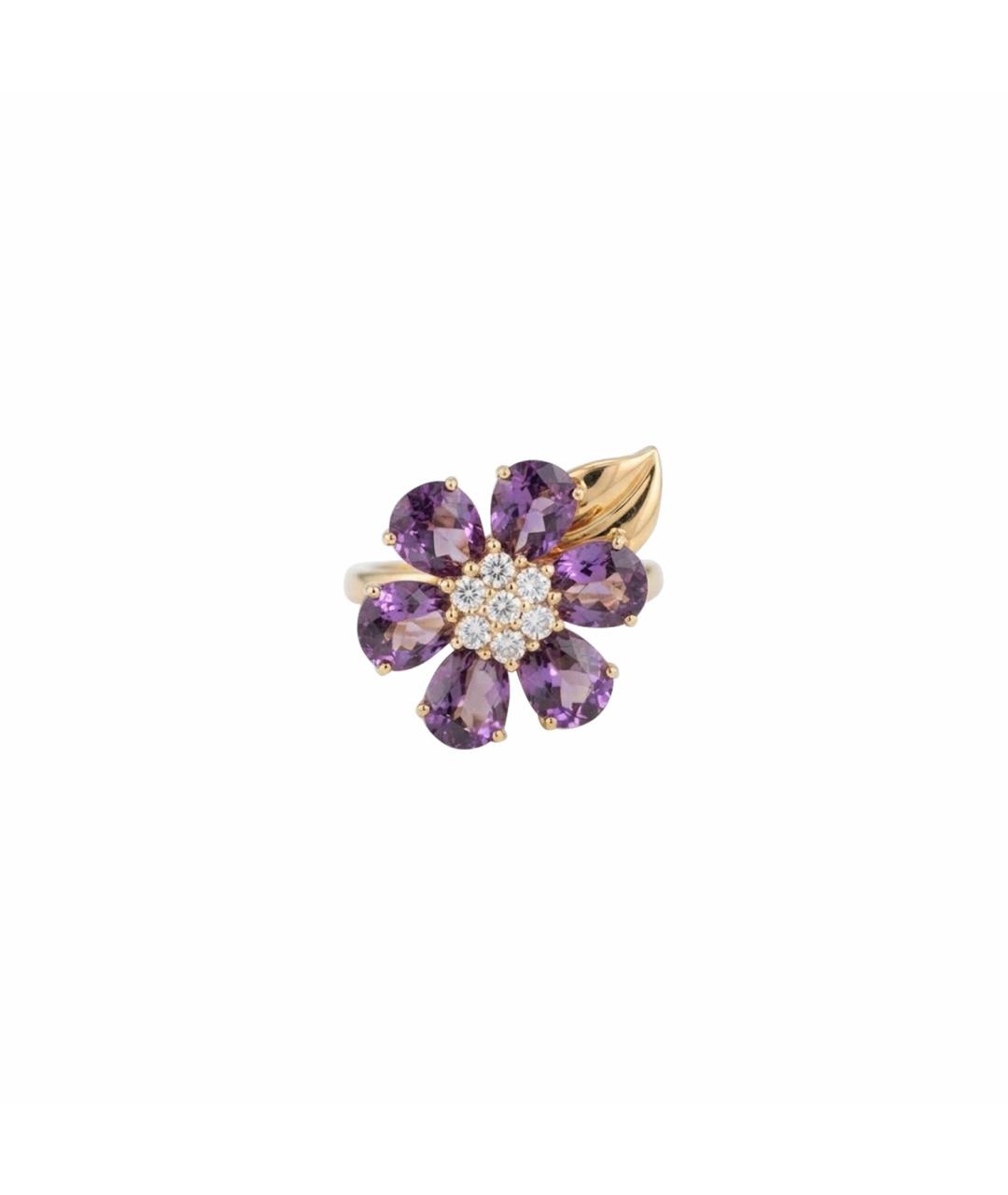 VAN CLEEF & ARPELS Фиолетовое кольцо из желтого золота, фото 1