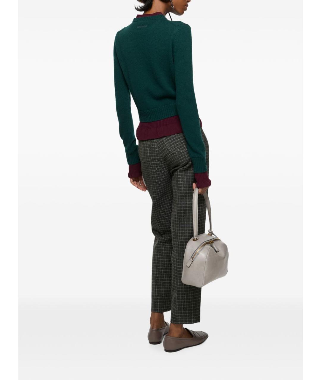 ACNE STUDIOS Зеленый шерстяной джемпер / свитер, фото 3