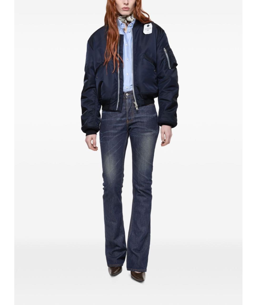 ACNE STUDIOS Синие хлопковые джинсы слим, фото 3