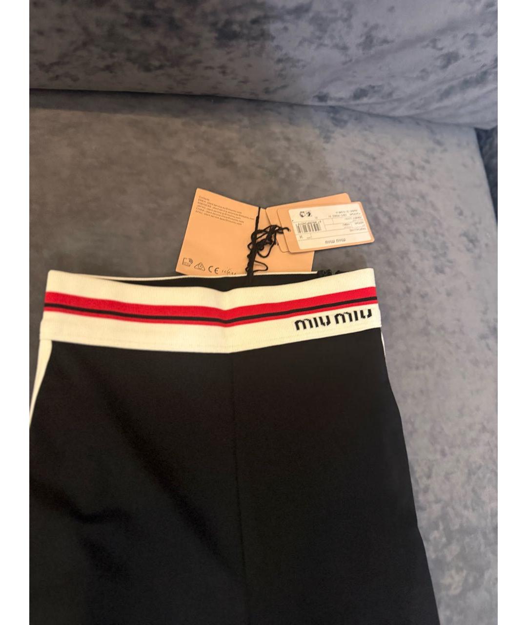 MIU MIU Черные брюки узкие, фото 2