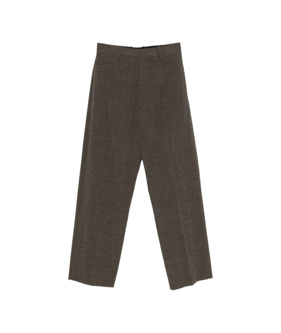PHOEBE PHILO Зеленые прямые брюки, фото 1