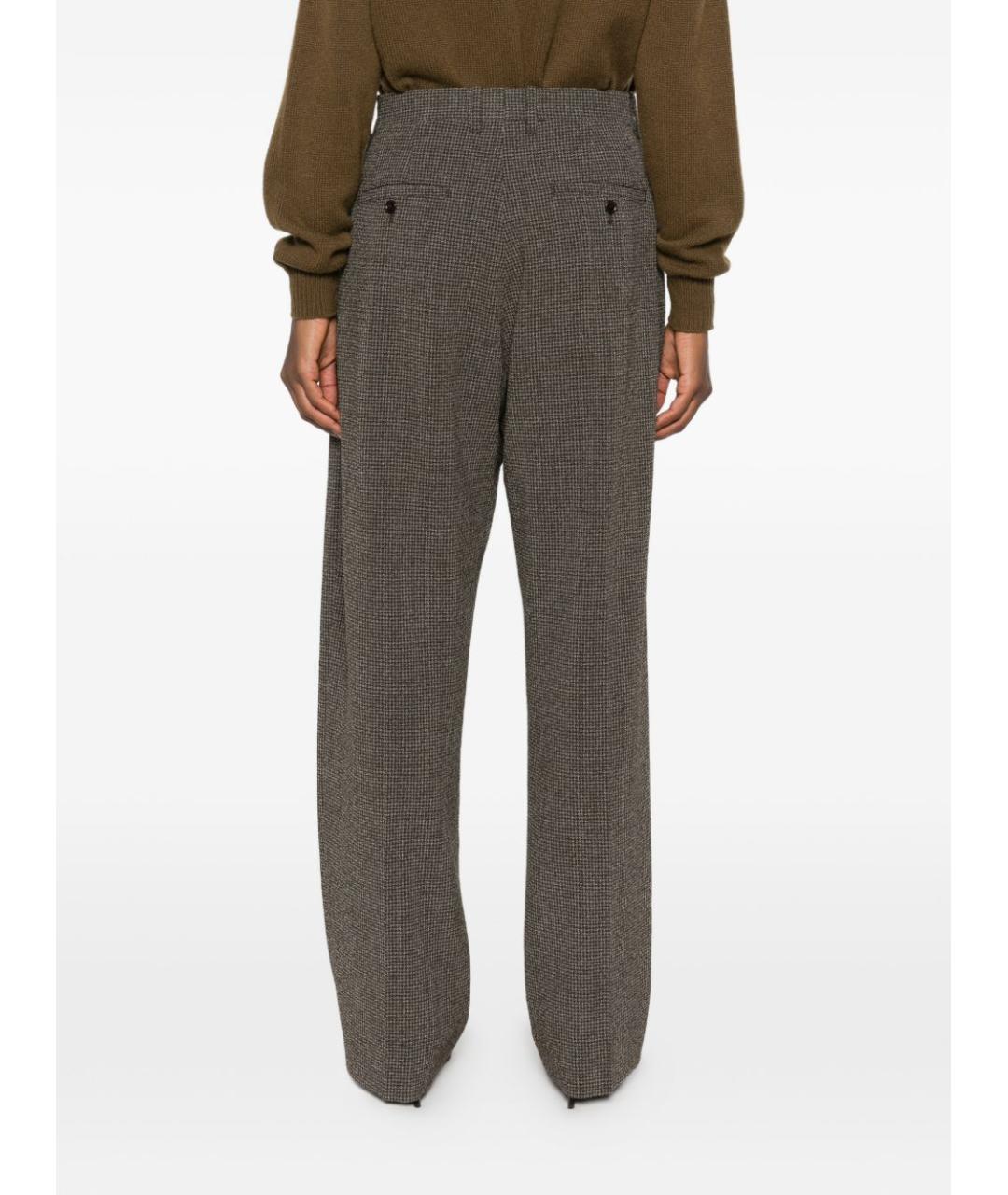 PHOEBE PHILO Зеленые прямые брюки, фото 3