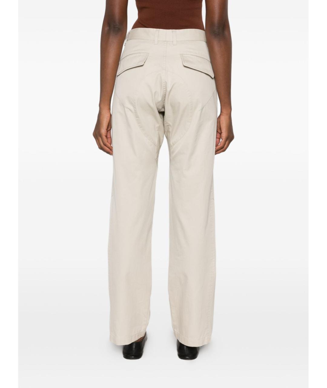 PHOEBE PHILO Серые прямые брюки, фото 5
