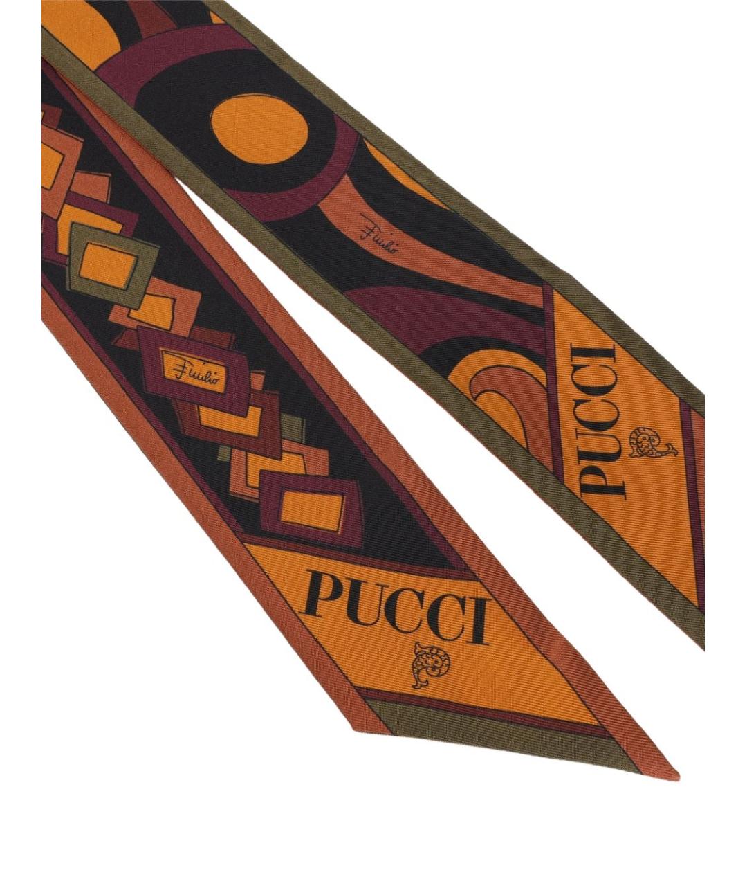 PUCCI Мульти шелковый шарф, фото 2