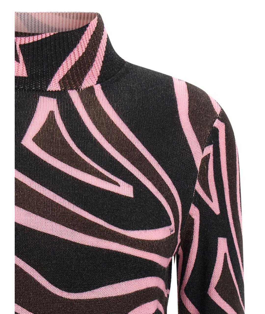 PUCCI Коричневая шерстяная водолазка, фото 3