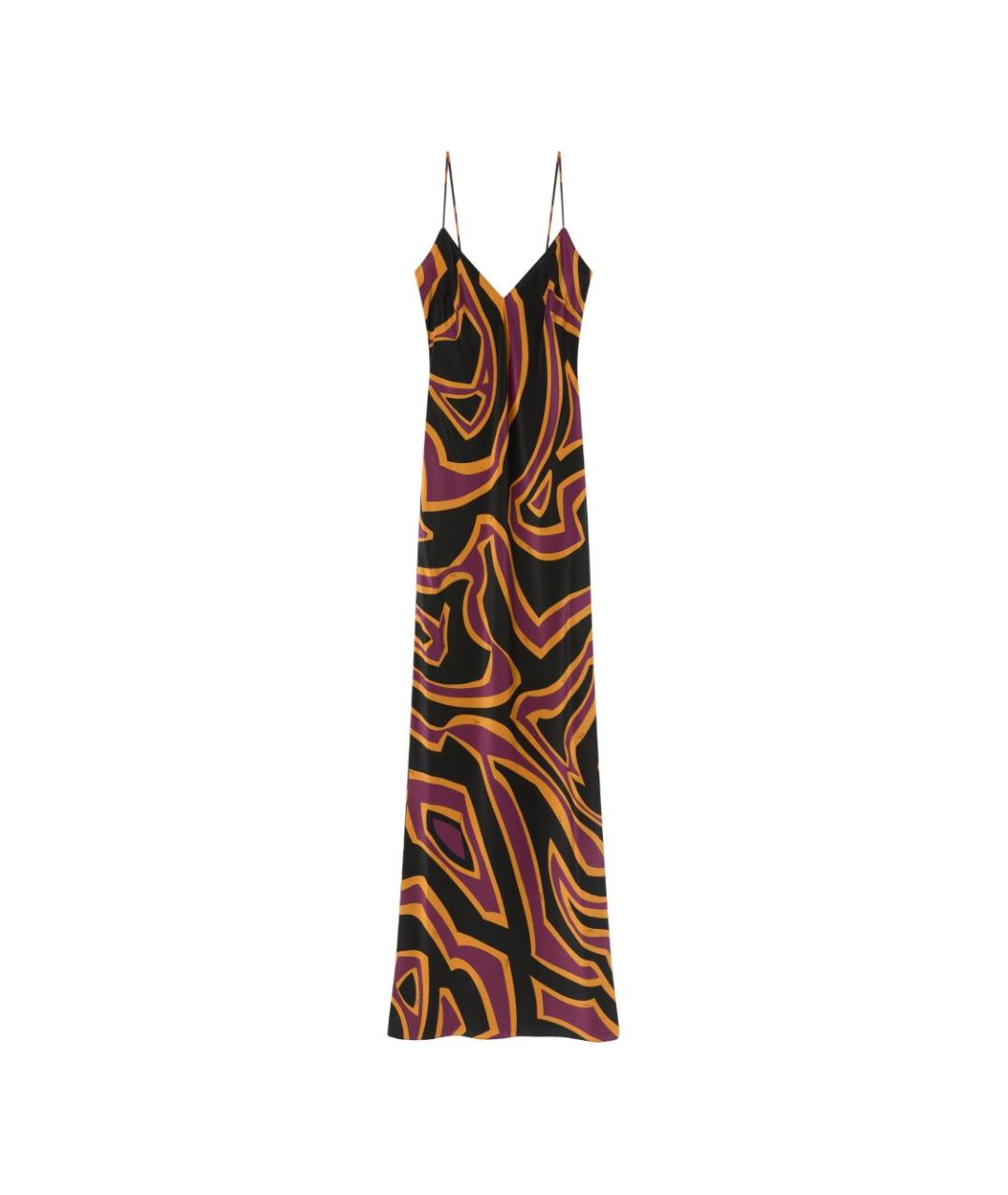 PUCCI Бордовое шелковое коктейльное платье, фото 1