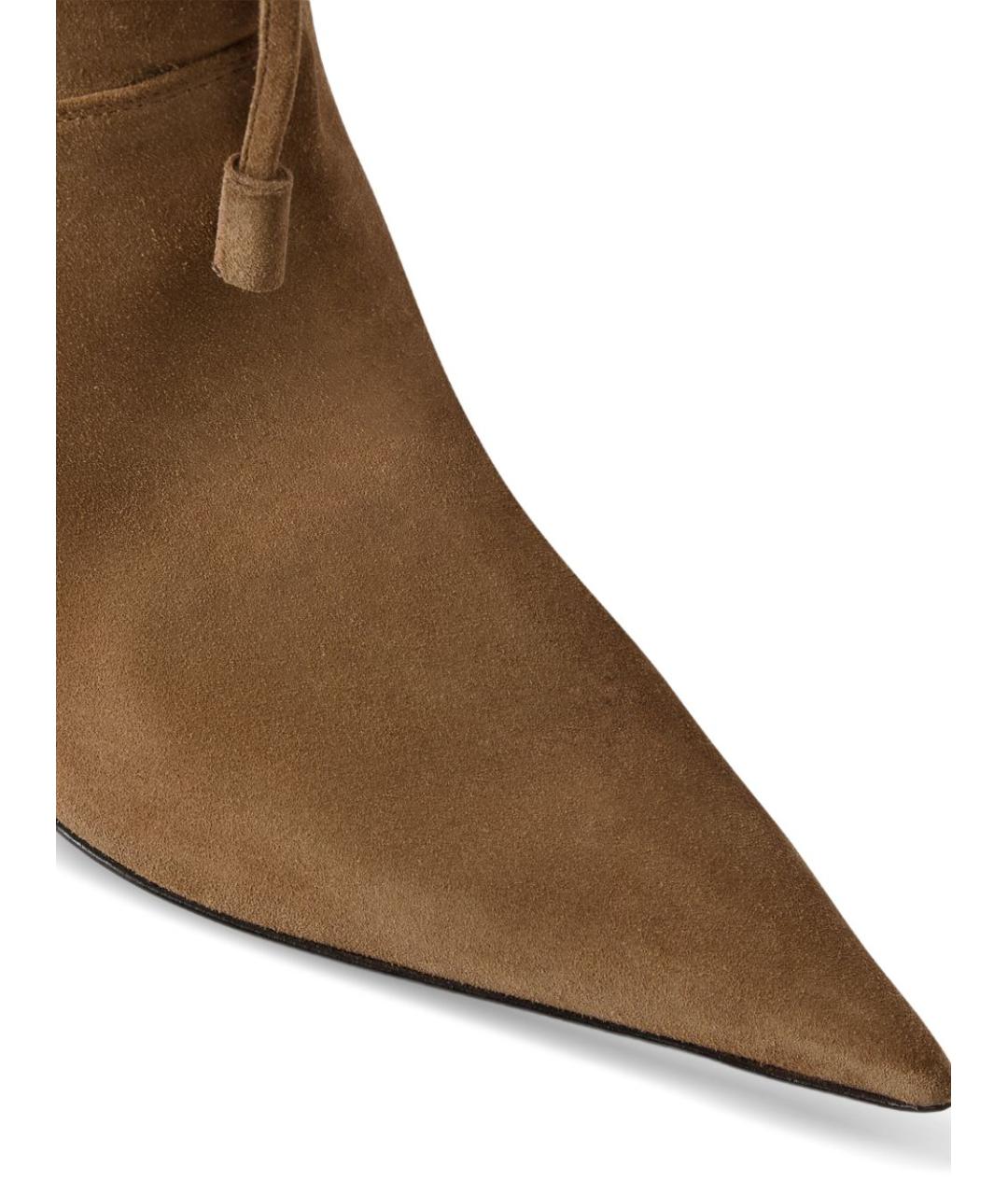 GIUSEPPE ZANOTTI DESIGN Коричневые замшевые сапоги, фото 2