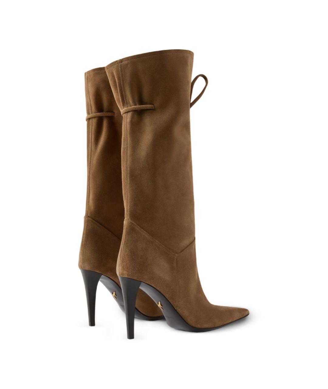 GIUSEPPE ZANOTTI DESIGN Коричневые замшевые сапоги, фото 4