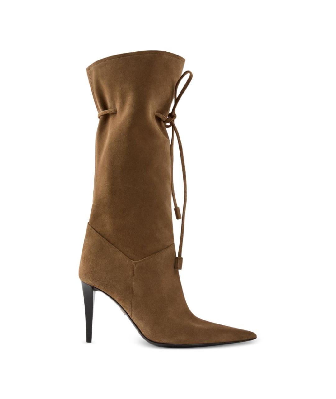GIUSEPPE ZANOTTI DESIGN Коричневые замшевые сапоги, фото 1