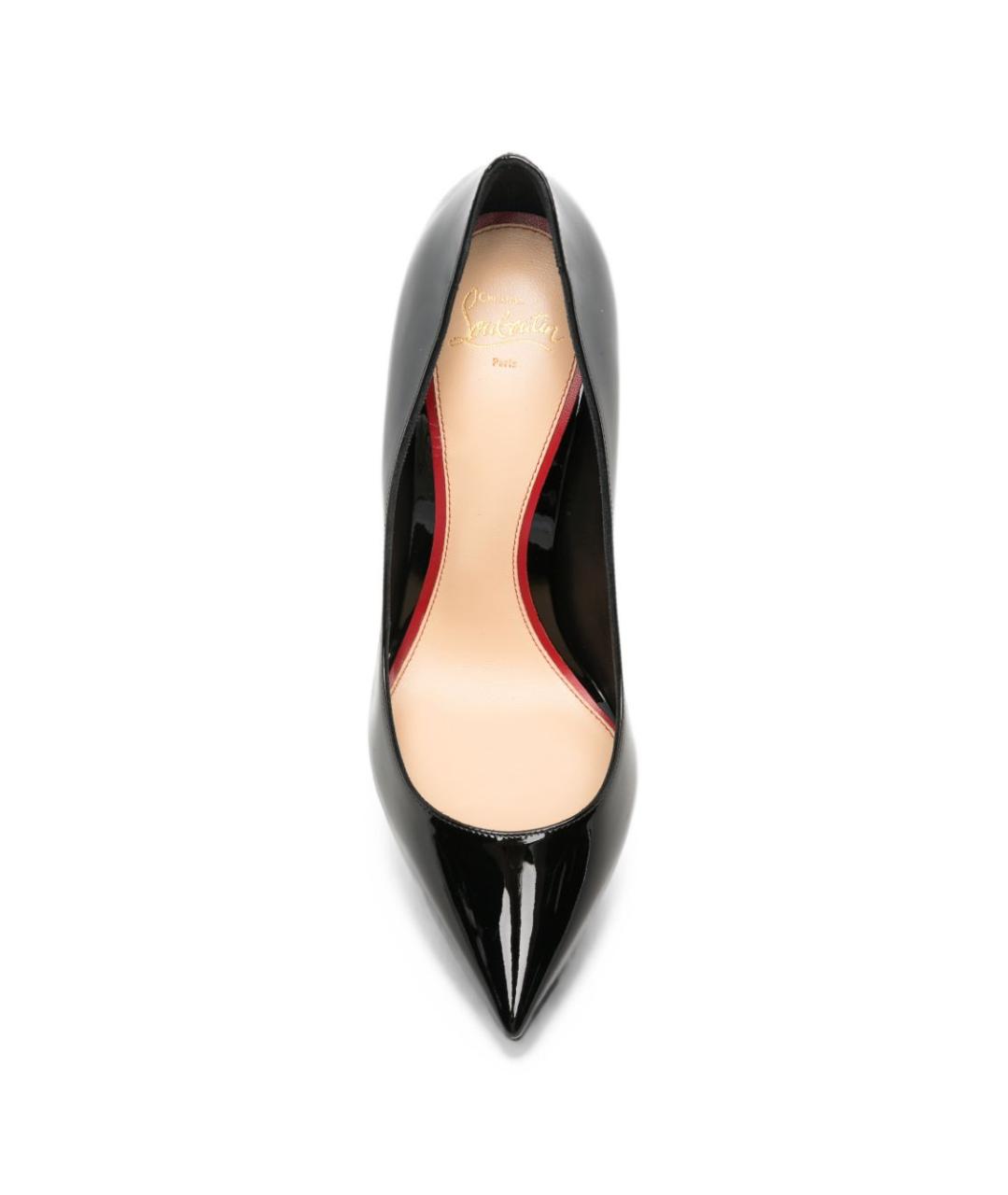CHRISTIAN LOUBOUTIN Черные кожаные туфли, фото 3