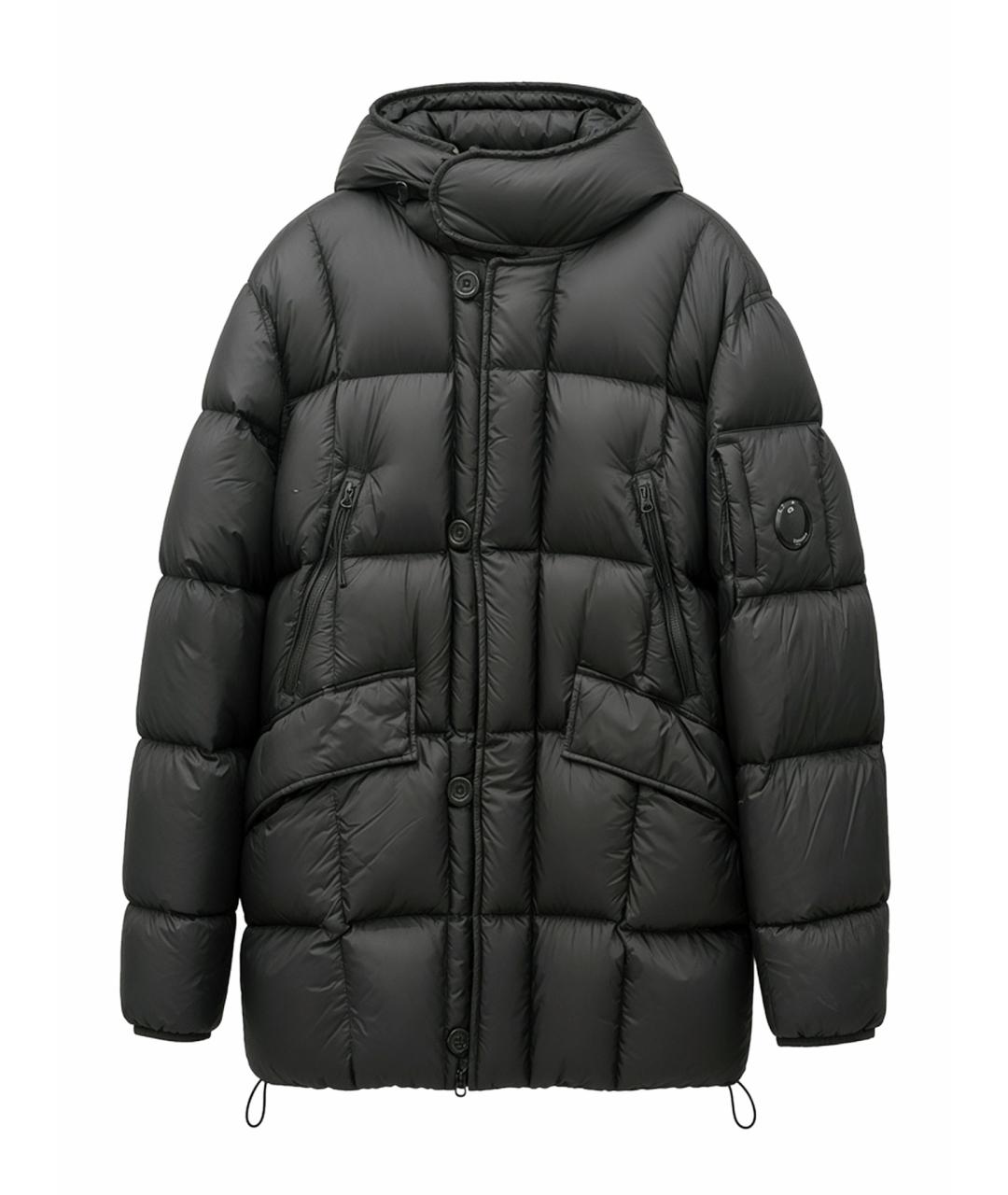 CP COMPANY Черный полиамидовый пуховик, фото 1