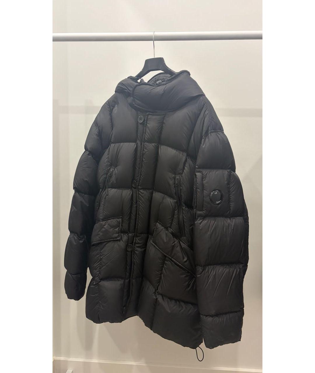 CP COMPANY Черный полиамидовый пуховик, фото 7