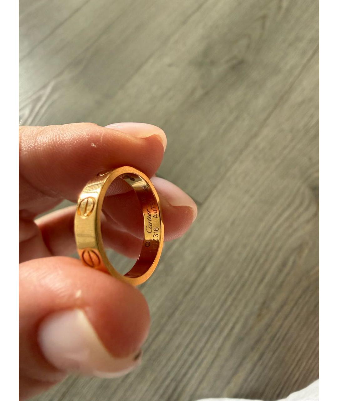 CARTIER Желтое кольцо из желтого золота, фото 2
