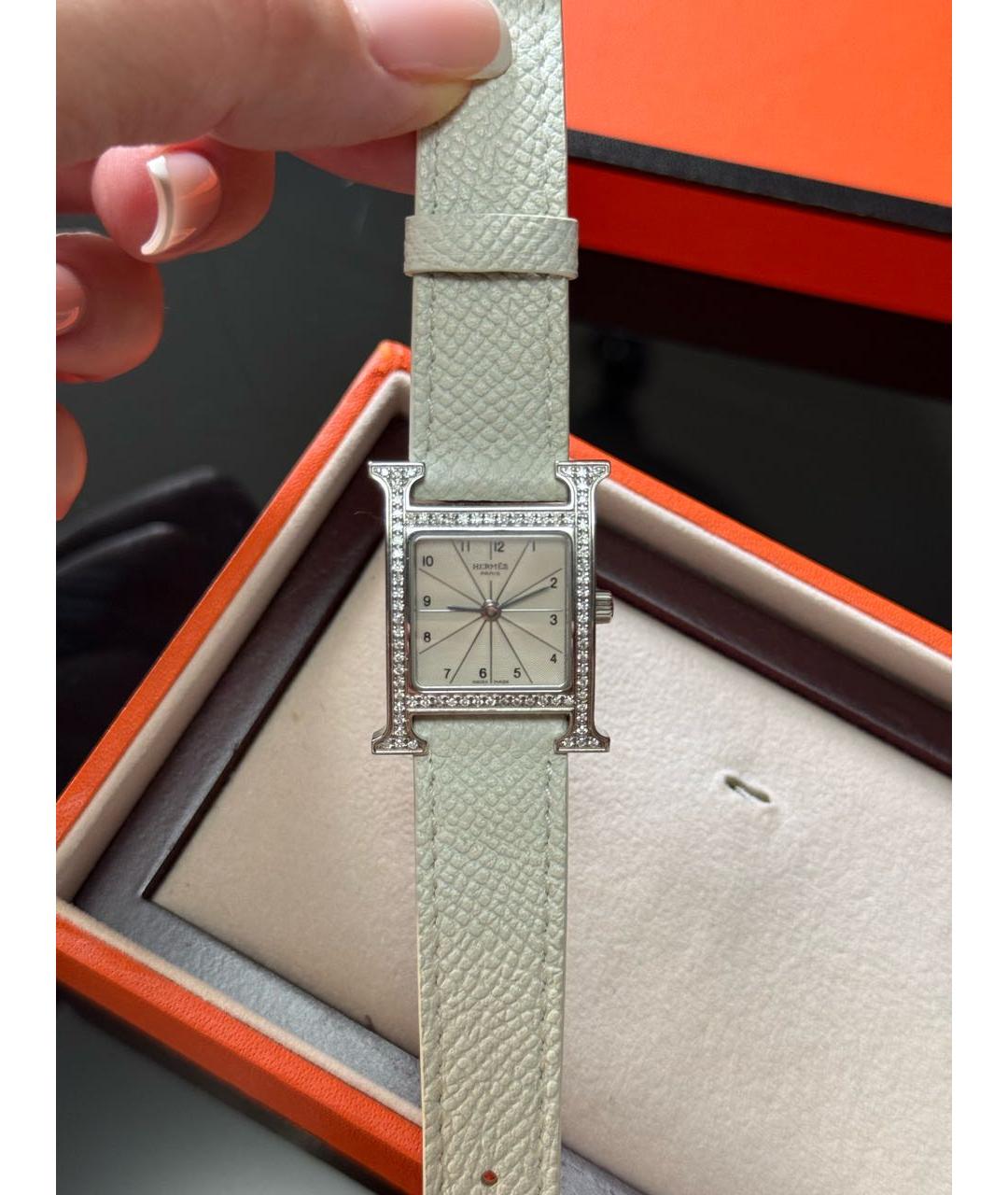 HERMES Серебряные часы, фото 2