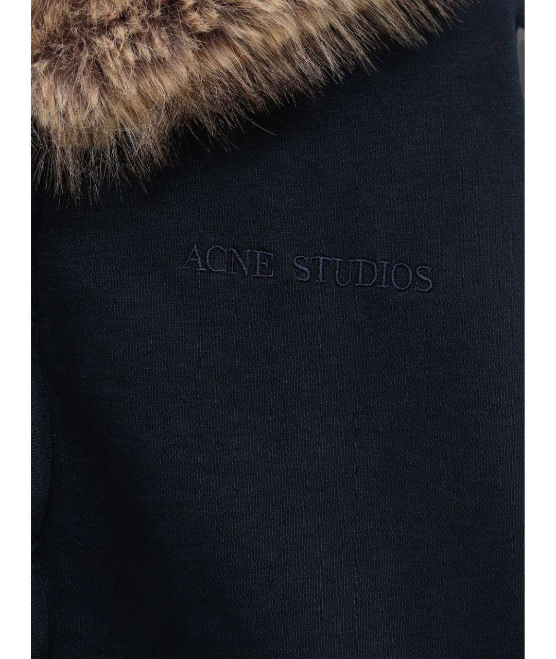 ACNE STUDIOS Синяя хлопковая куртка, фото 2