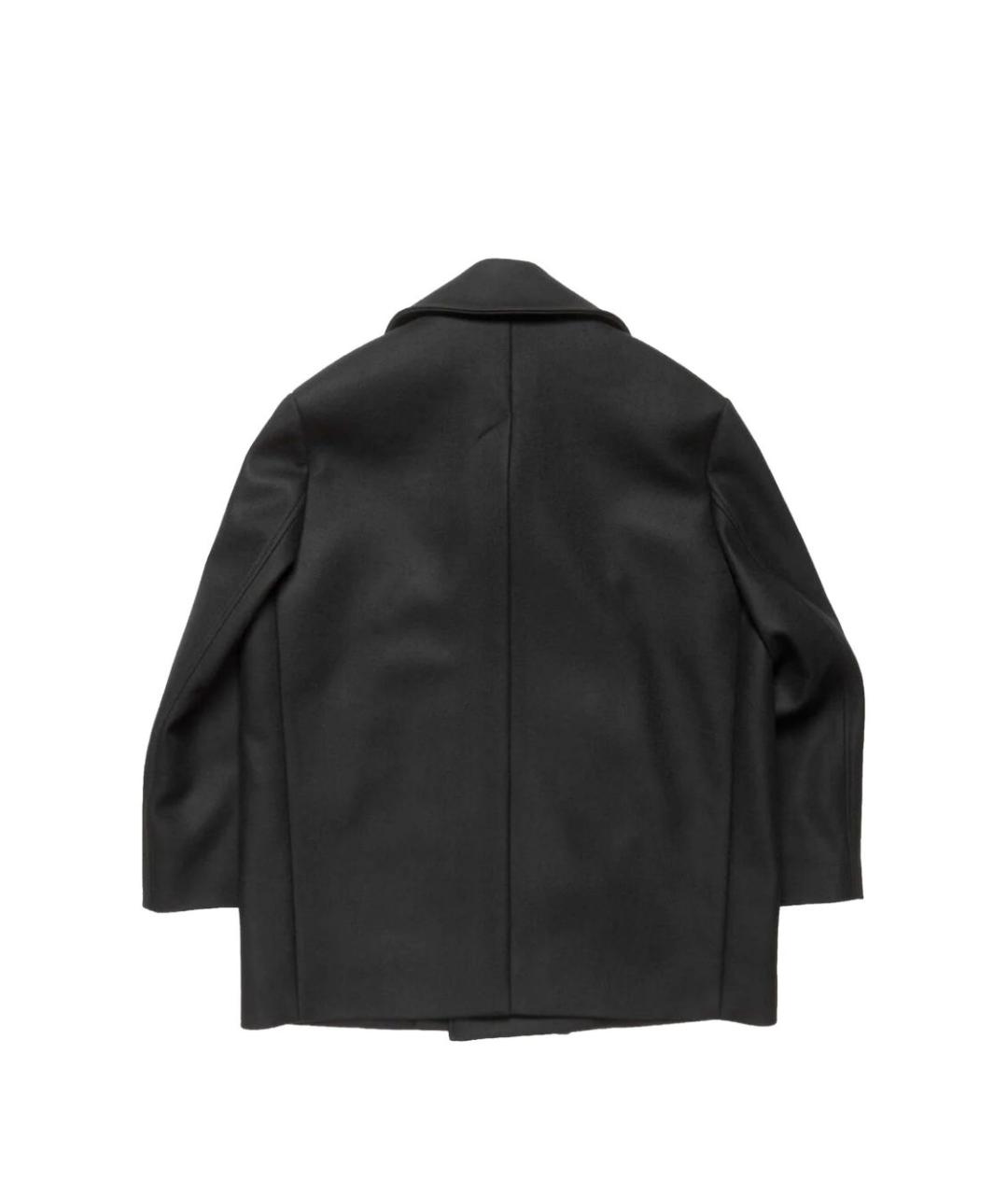 ACNE STUDIOS Черное шерстяное пальто, фото 2
