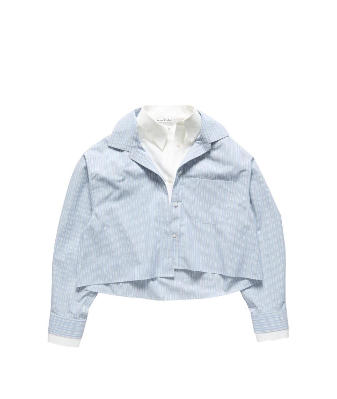 ACNE STUDIOS Голубая хлопковая рубашка, фото 1