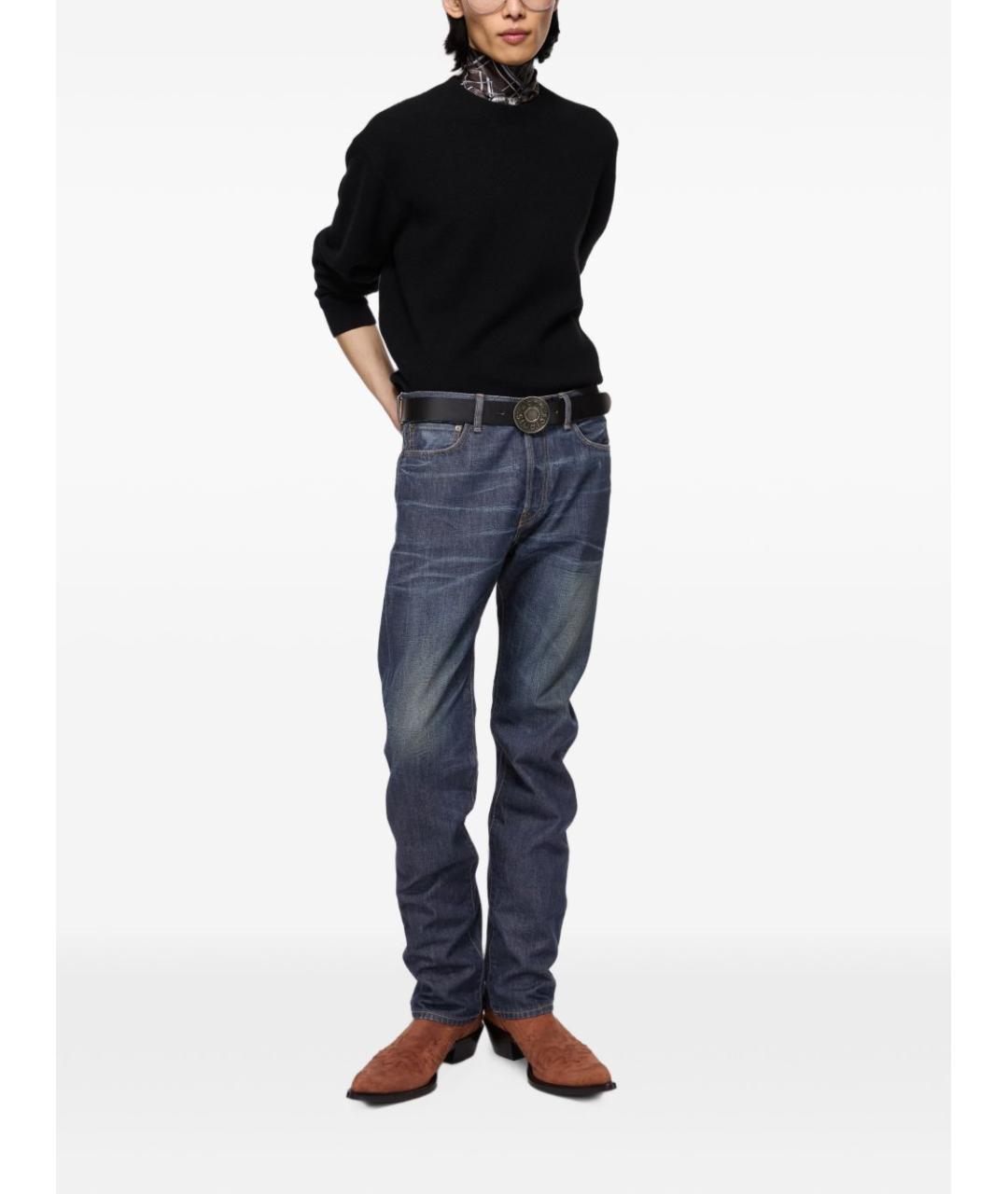 ACNE STUDIOS Синие хлопковые джинсы, фото 2