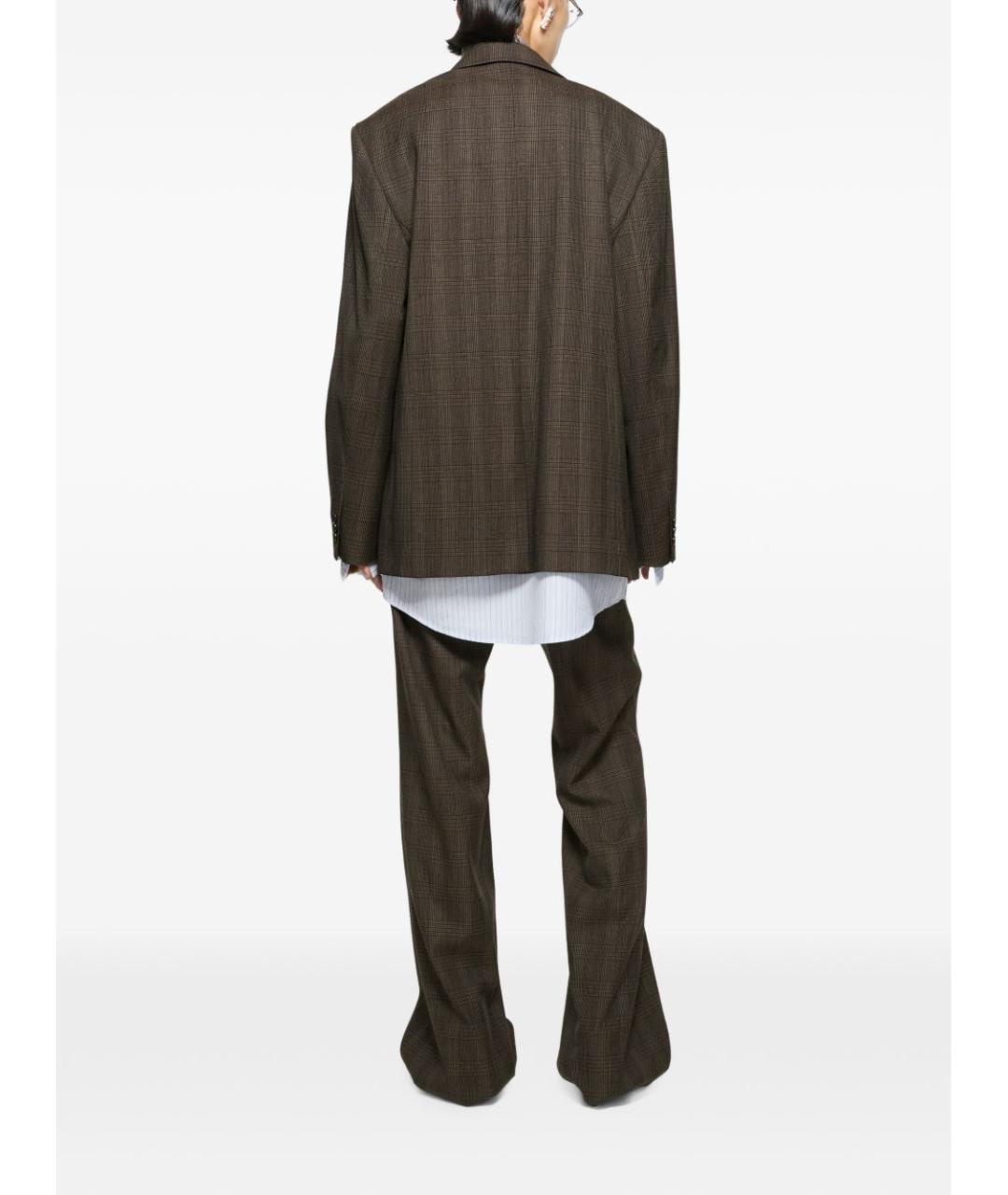 ACNE STUDIOS Коричневый хлопковый жакет/пиджак, фото 5