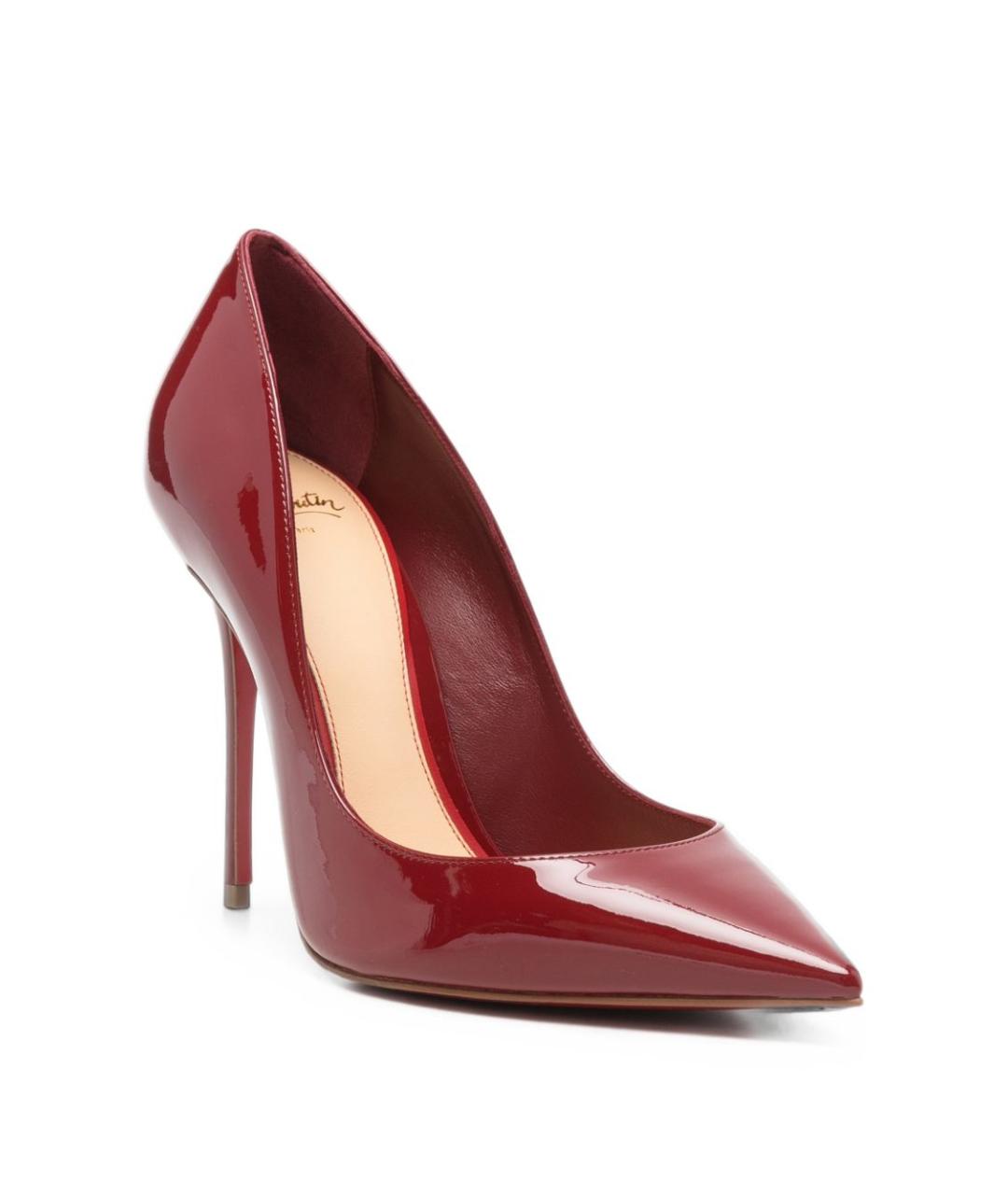 CHRISTIAN LOUBOUTIN Красные кожаные туфли, фото 2
