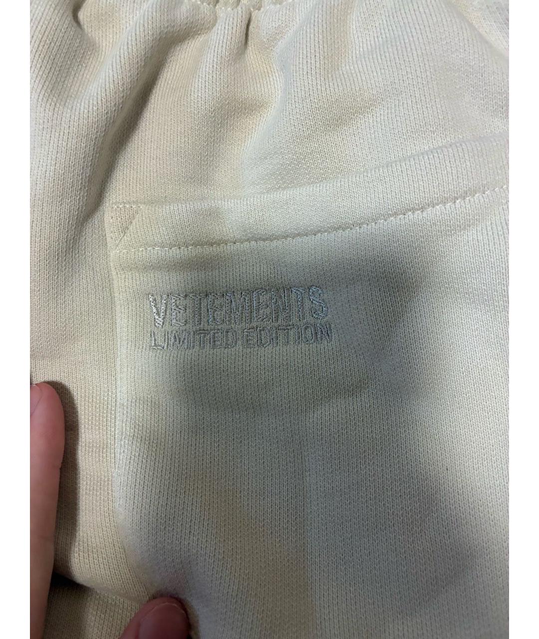 VETEMENTS Бежевые хлопковые повседневные брюки, фото 3