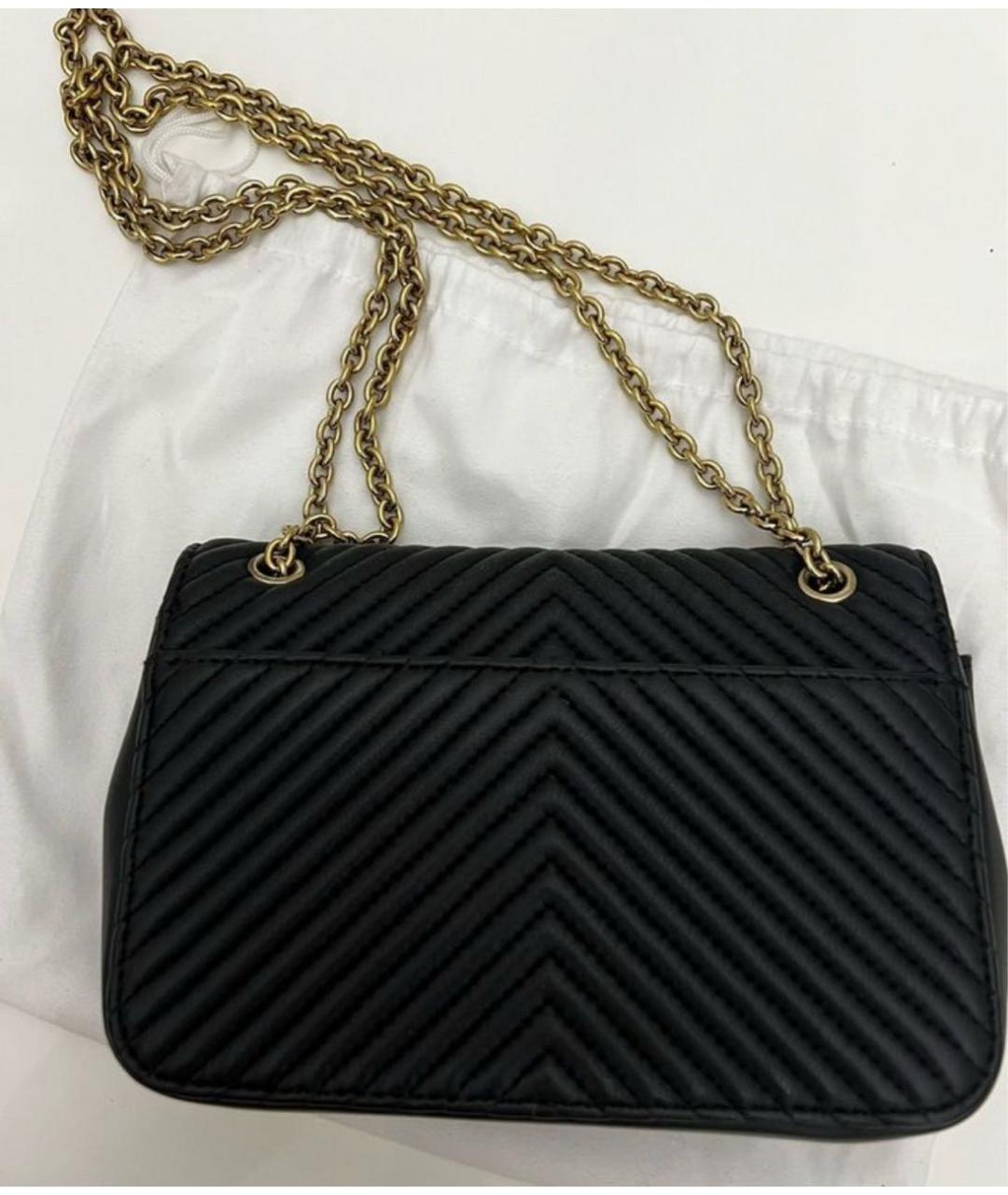 FURLA Черная кожаная сумка через плечо, фото 3
