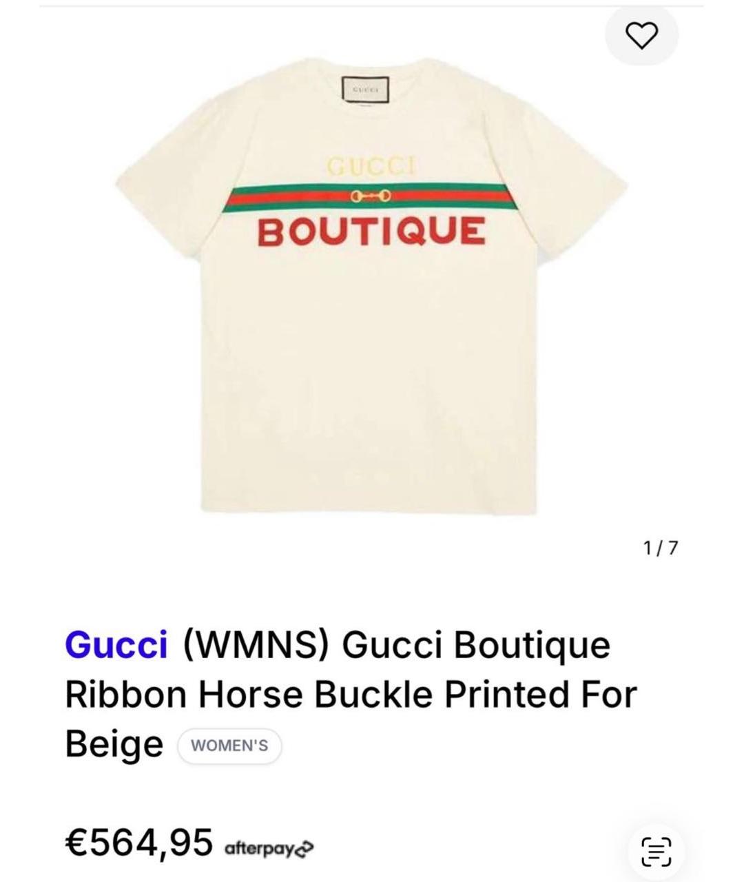 GUCCI Мульти хлопковая футболка, фото 7