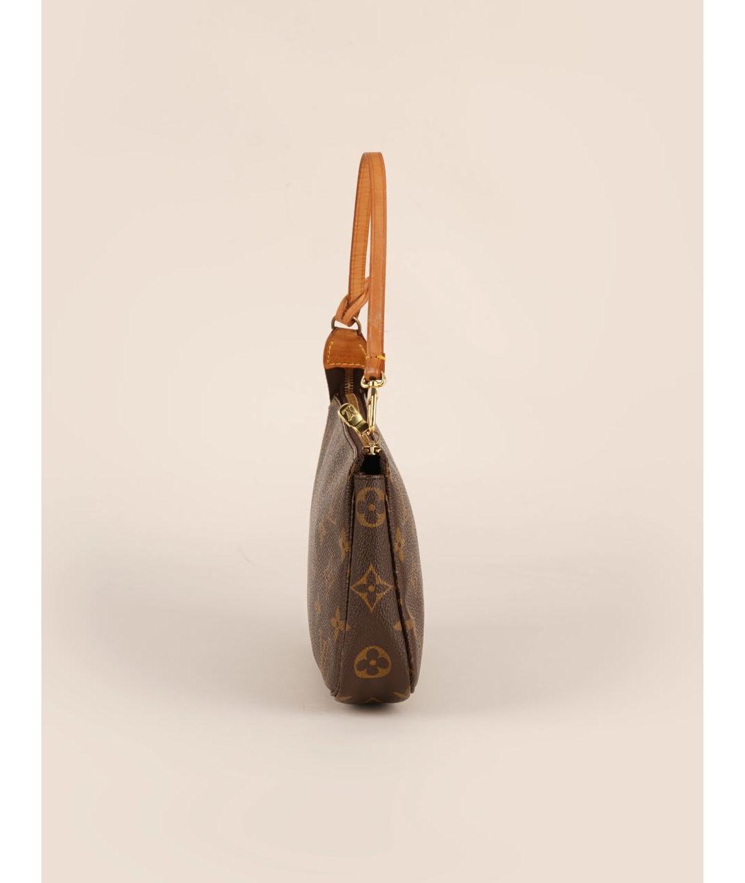 LOUIS VUITTON Коричневая сумка с короткими ручками из канвы, фото 3