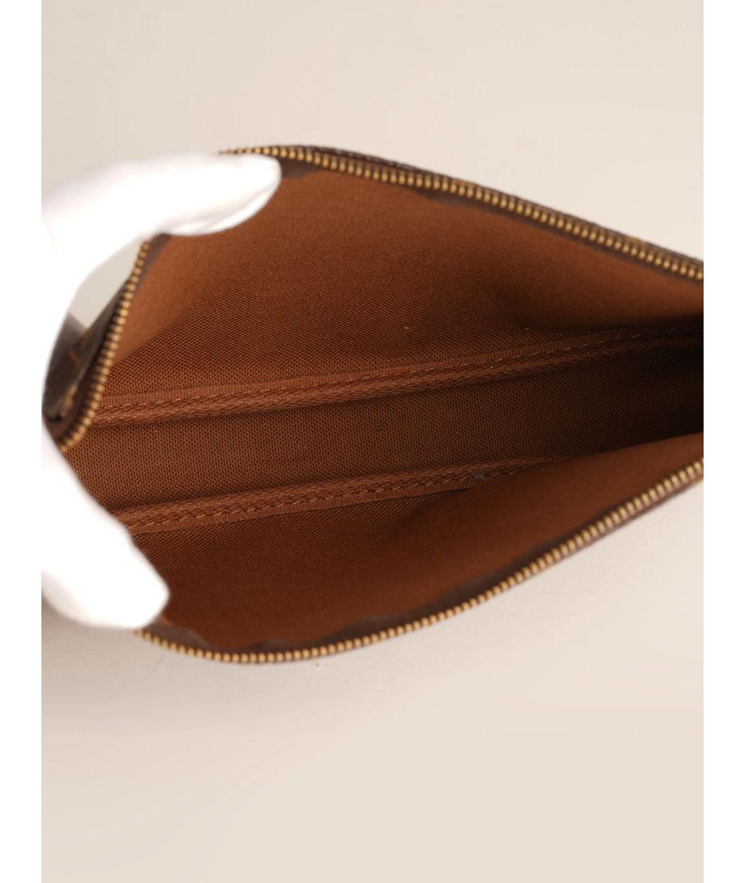 LOUIS VUITTON Коричневая сумка с короткими ручками из канвы, фото 6