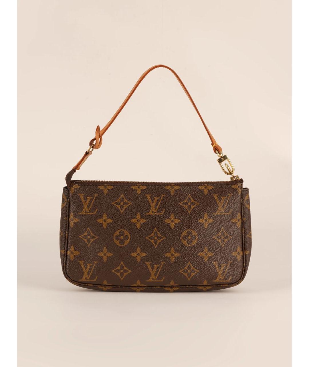 LOUIS VUITTON Коричневая сумка с короткими ручками из канвы, фото 9