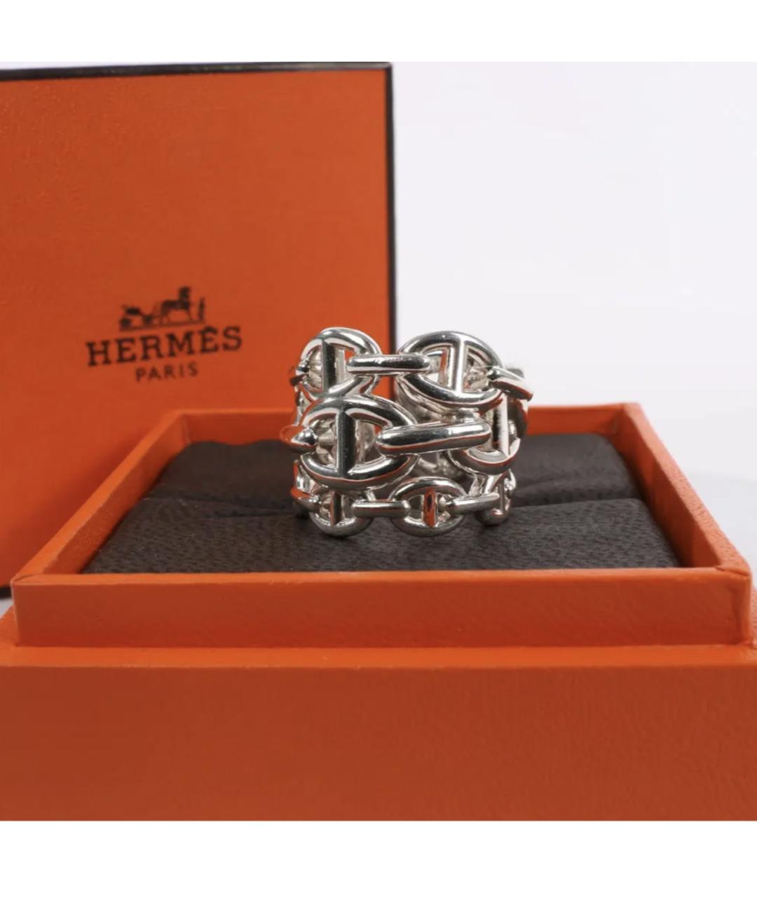 HERMES Серебряное серебряное кольцо, фото 4